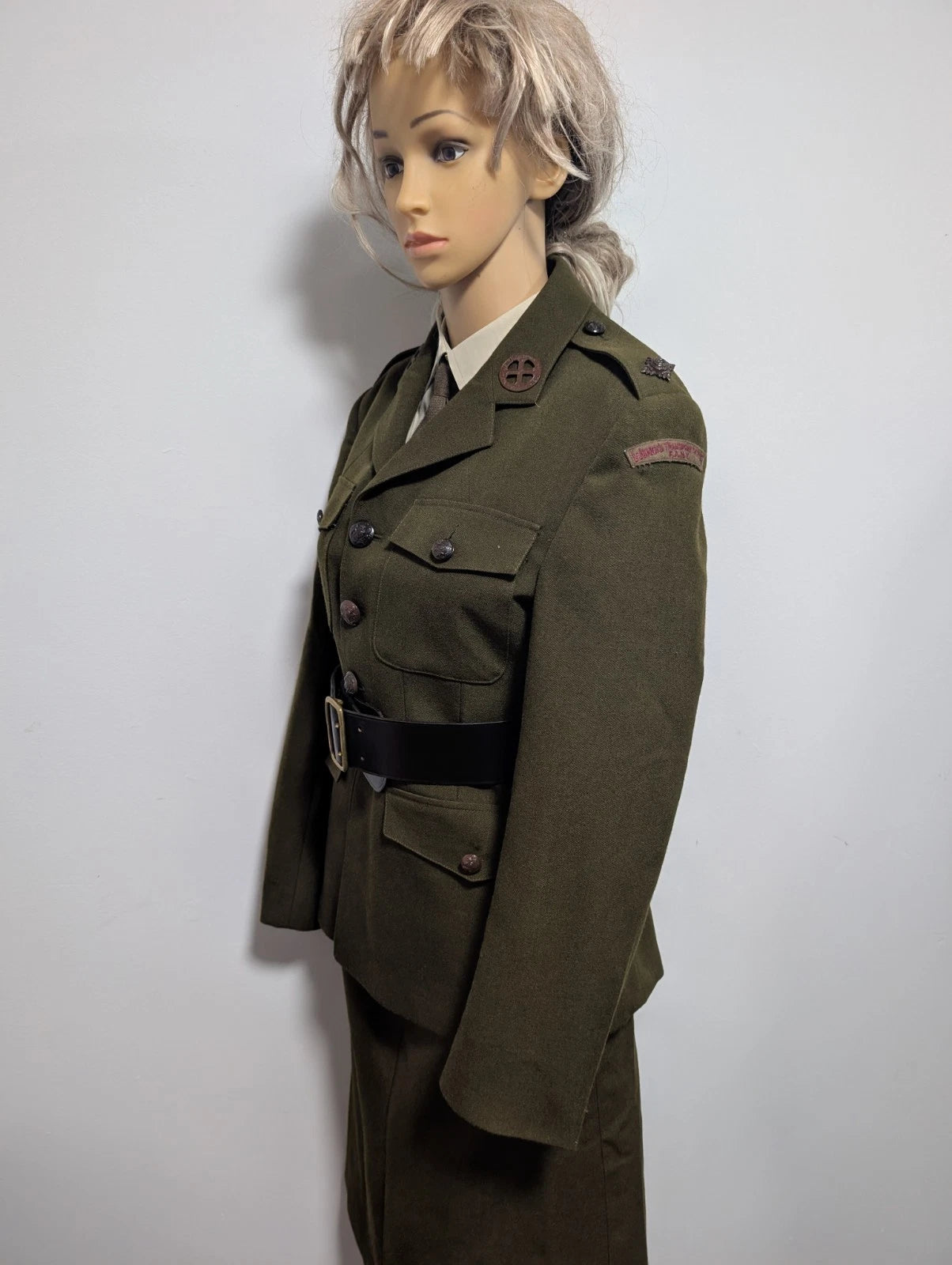 WW2 F.A.N.Y Uniform Jacket, Skirt & Leather Belt WTS fany Size UK Ladies 8 to 10