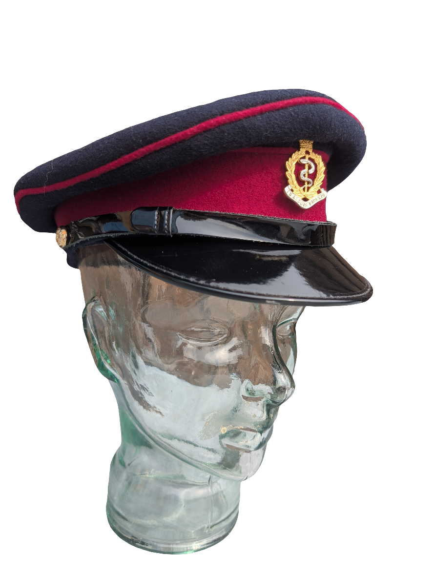 57cm Officers Service Dress Cap Royal Army Medical Service Corps RAMC RAMS  made by Patey London Ltd No1 No2 SD SDU
