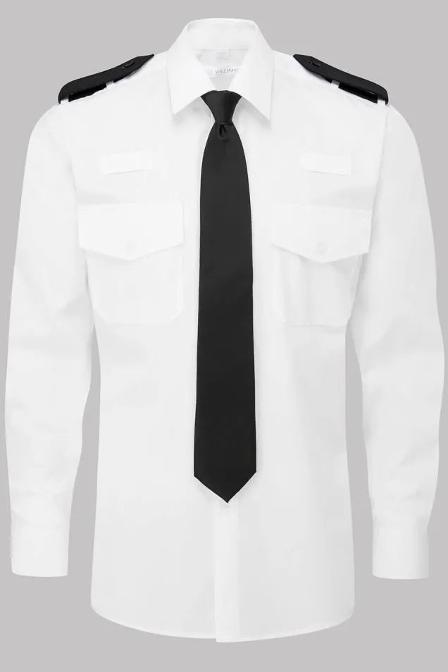 Police Shirt White Long & Short Sleeve Pilot Prison Officer