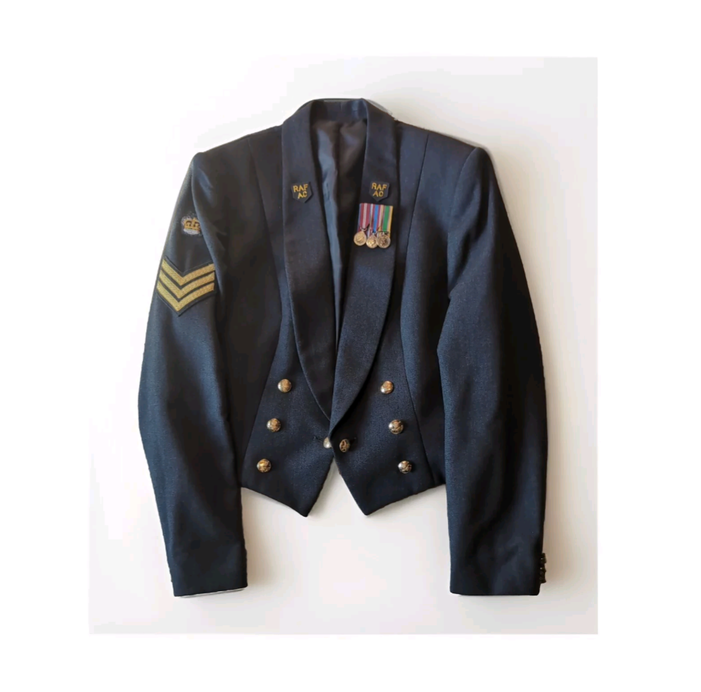 RAFAC Mess Dress Uniform Jacket Bullion Collar Badges Royal Air Force SD SDU No5 5A & No8 Service Dress Uniform