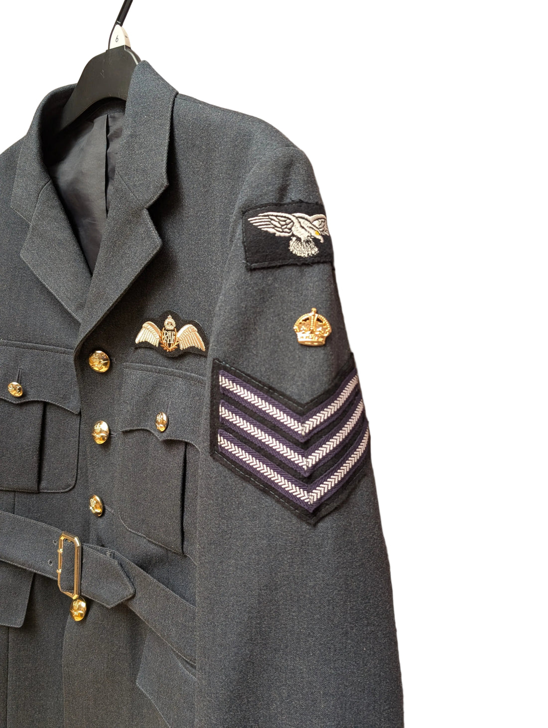 WW2 RAF Pilot Flight Sergeant No.1 Service Dress Uniform Jacket Flt Sgt