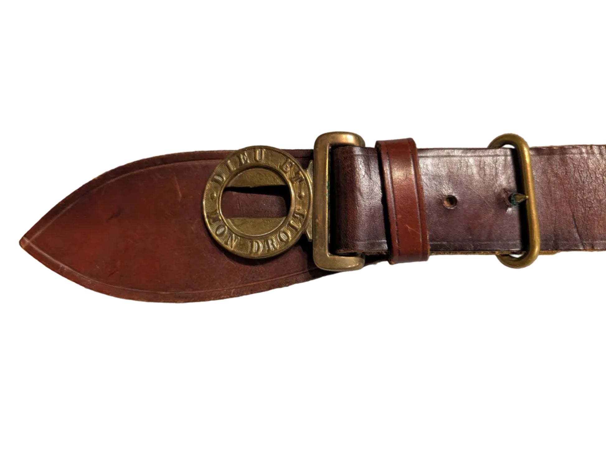 Victorian British Army Officers Sword Belt Leather ( Circa 1837  to 1901 )