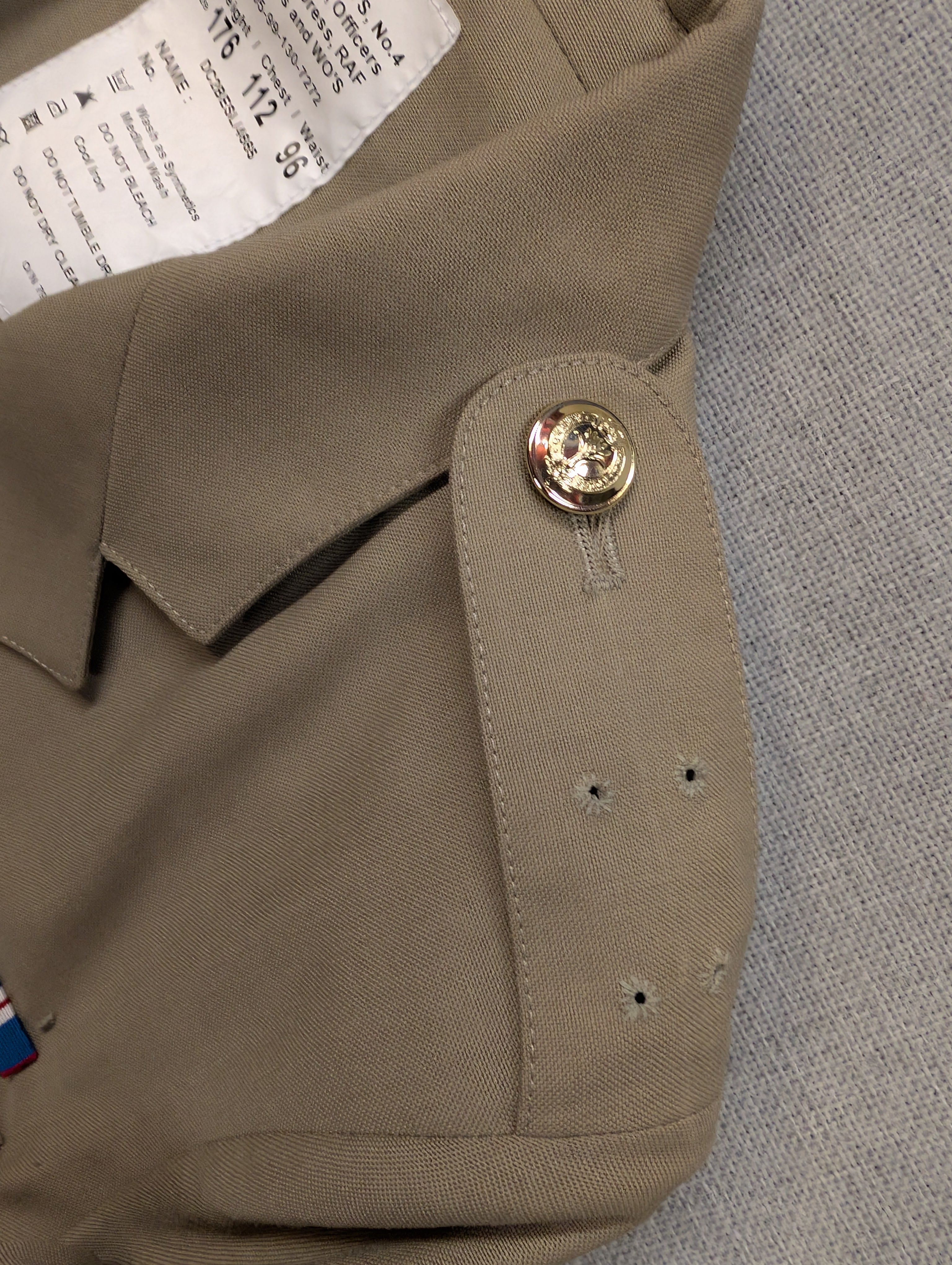 Welsh Guards Army Officers No.4 Dress Uniform Jacket Warm Weather Bush Tropical Stone