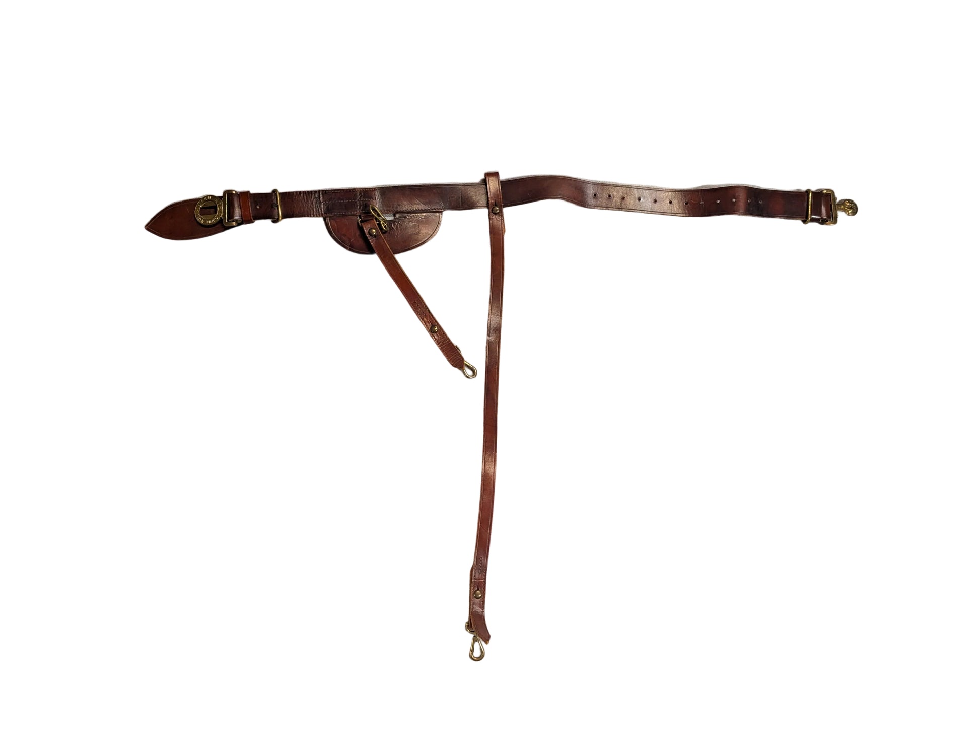 Victorian British Army Officers Sword Belt Leather ( Circa 1837  to 1901 )