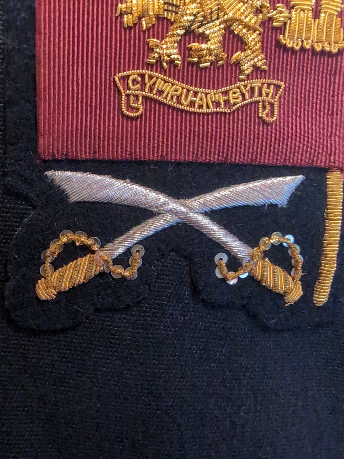 45"Chest 6ft 3" Tall Welsh Guards Company Sergeant Majors No.1 Uniform Jacket Blues Tunic ( Our Ref G19)