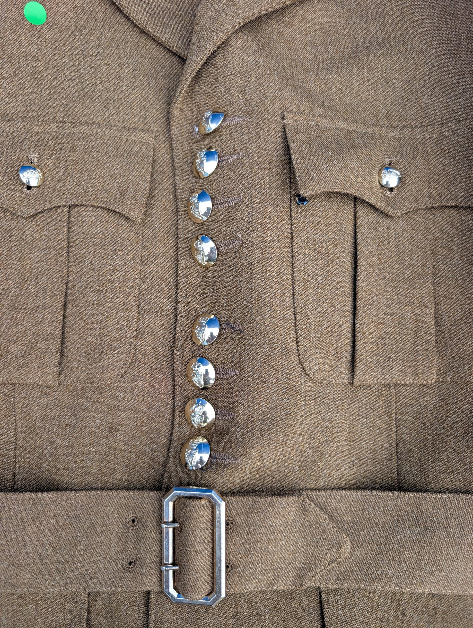 Irish Guards No2 Service Dress Uniform Jacket | FAD Barathea Wool | Guardsman Tunic Buttons