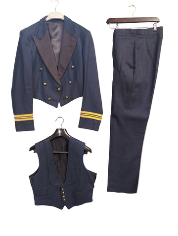 RAF Sqn Ldr No5 Mess Dress Uniform 39" Chest Jacket & Waistcoat with 32" Waist Trousers ( our ref G179)