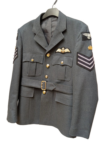 WW2 RAF Pilot Flight Sergeant No.1 Service Dress Uniform Jacket Flt Sgt