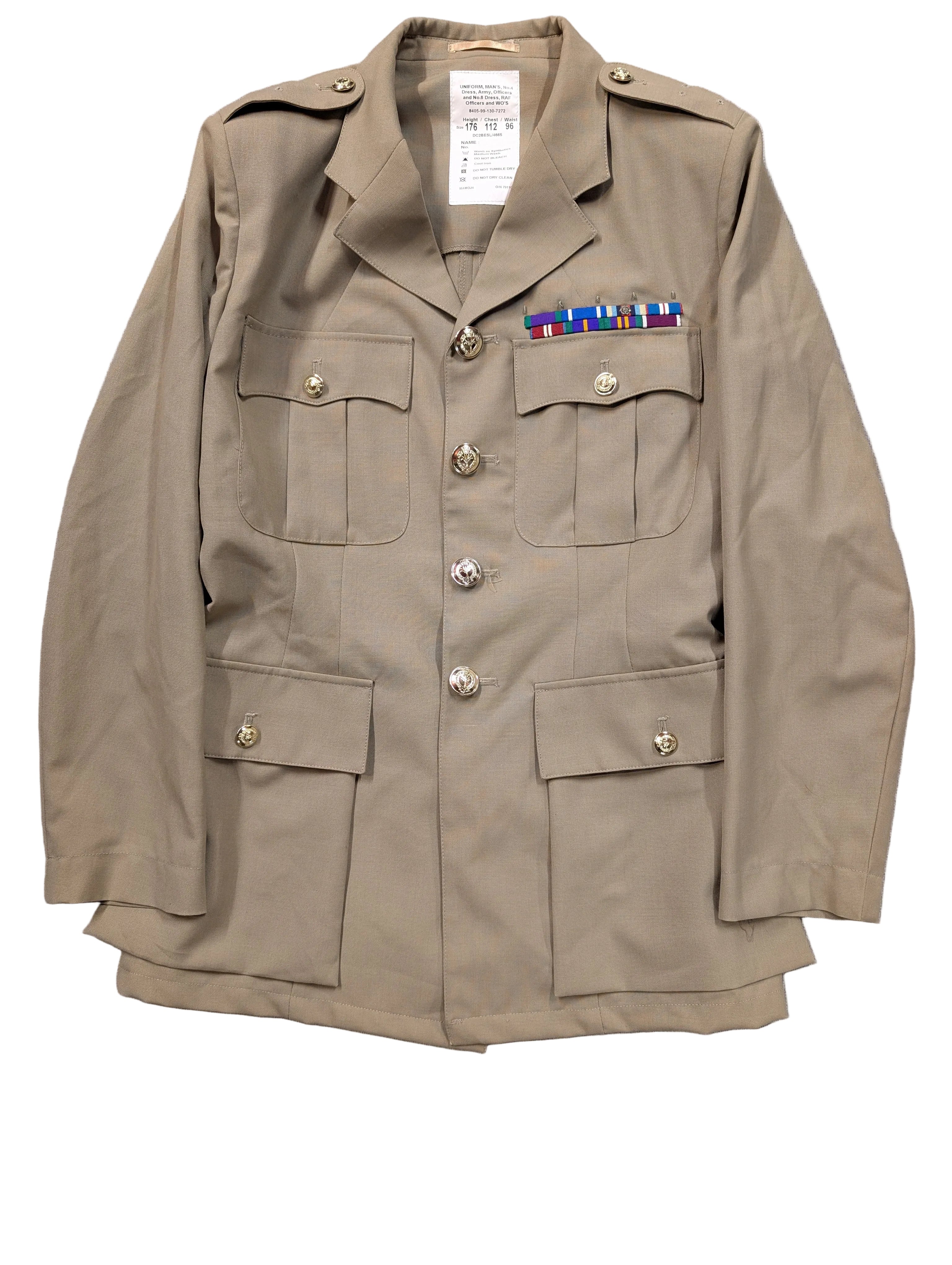 Welsh Guards Army Officers No.4 Dress Uniform Jacket Warm Weather Bush Tropical Stone