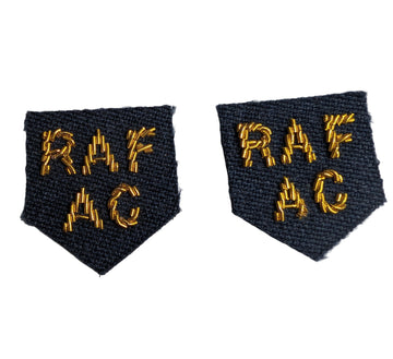 RAFAC Mess Dress Uniform Jacket Bullion Collar Badges Royal Air Force SD SDU No5 5A & No8 Service Dress Uniform