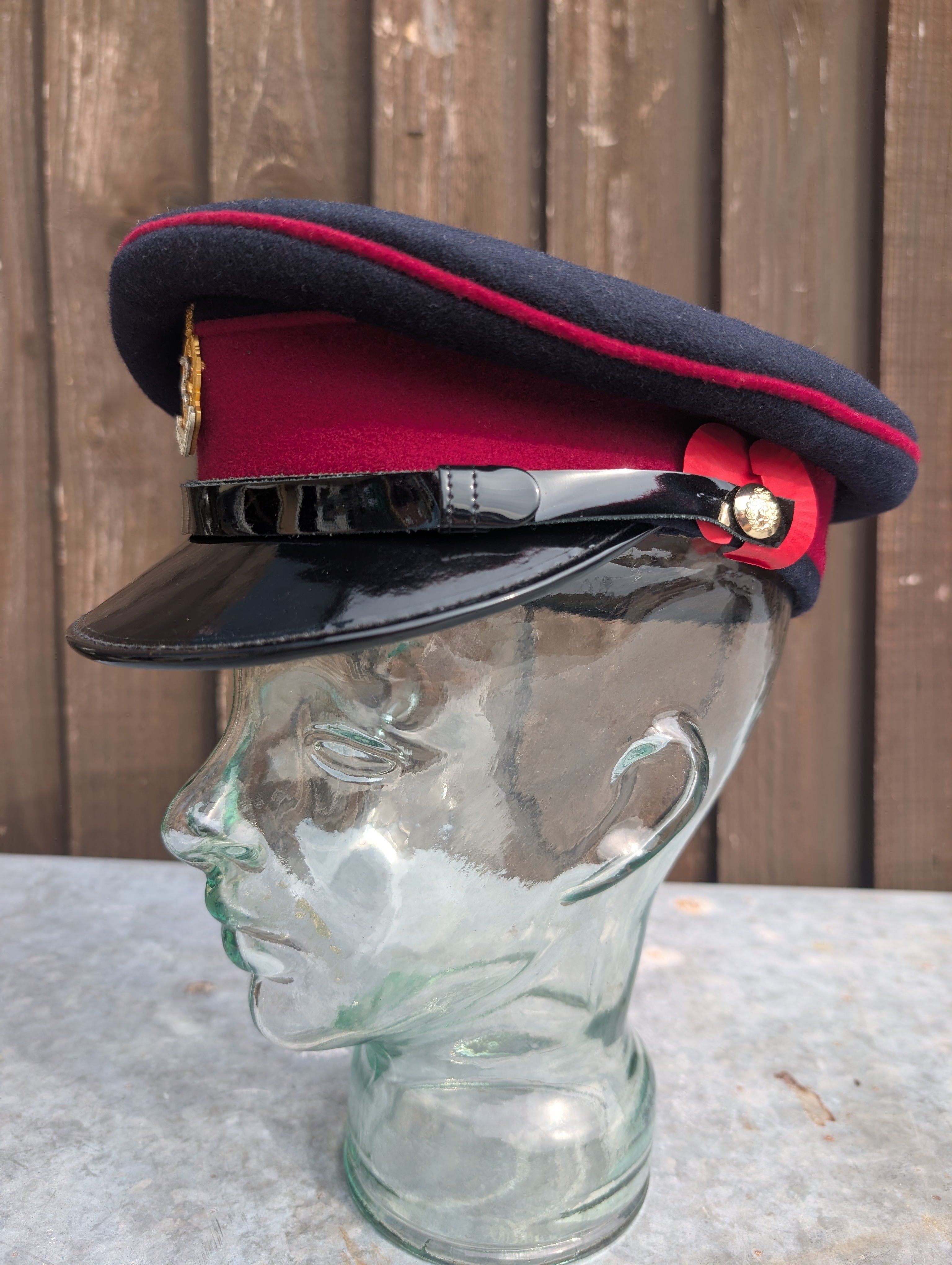 57cm Officers Service Dress Cap Royal Army Medical Service Corps RAMC RAMS  made by Patey London Ltd No1 No2 SD SDU