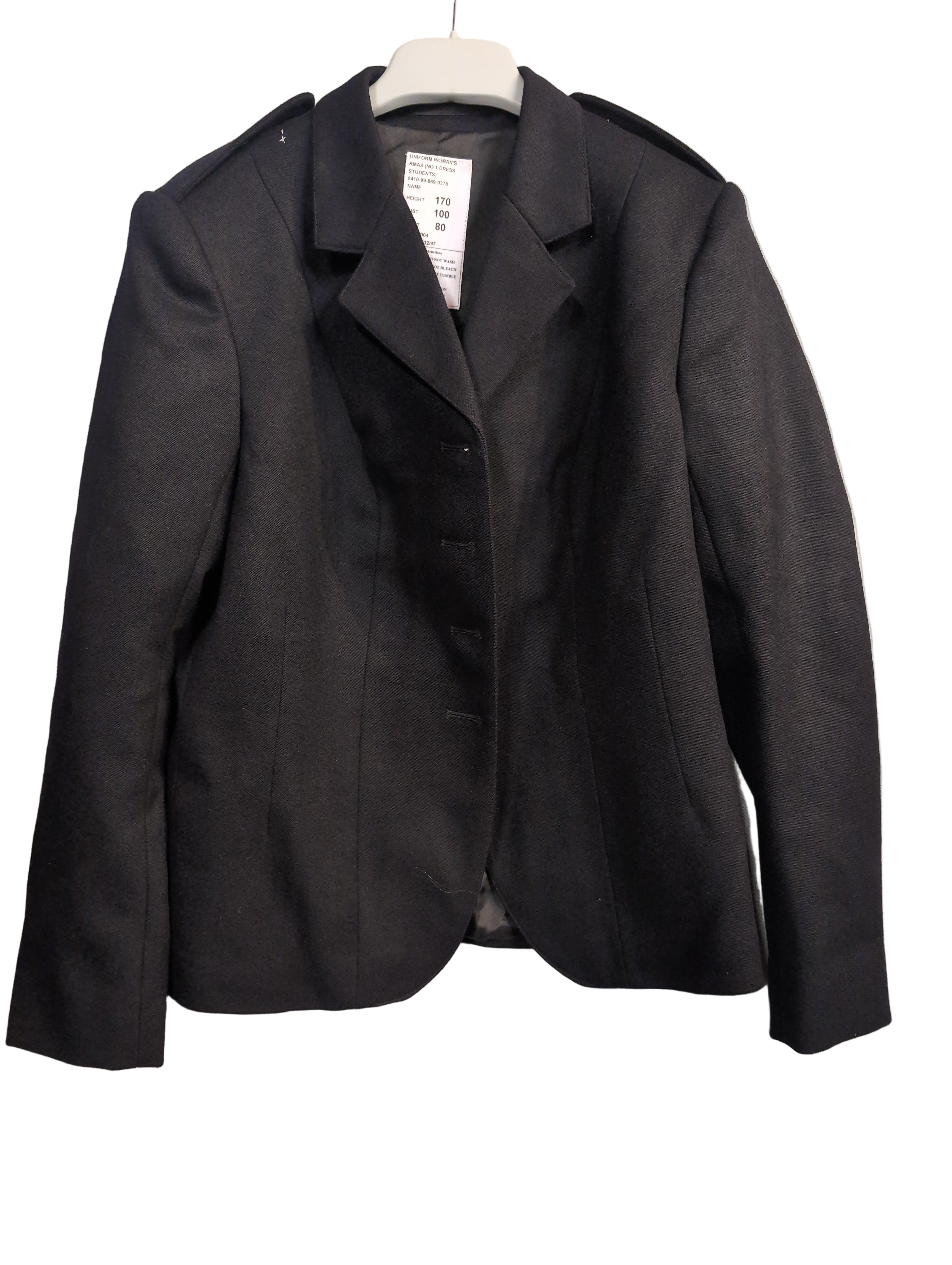 Woman's No1 Uniform Jacket RMAS Royal Military Academy Sandhurst Officer Training School