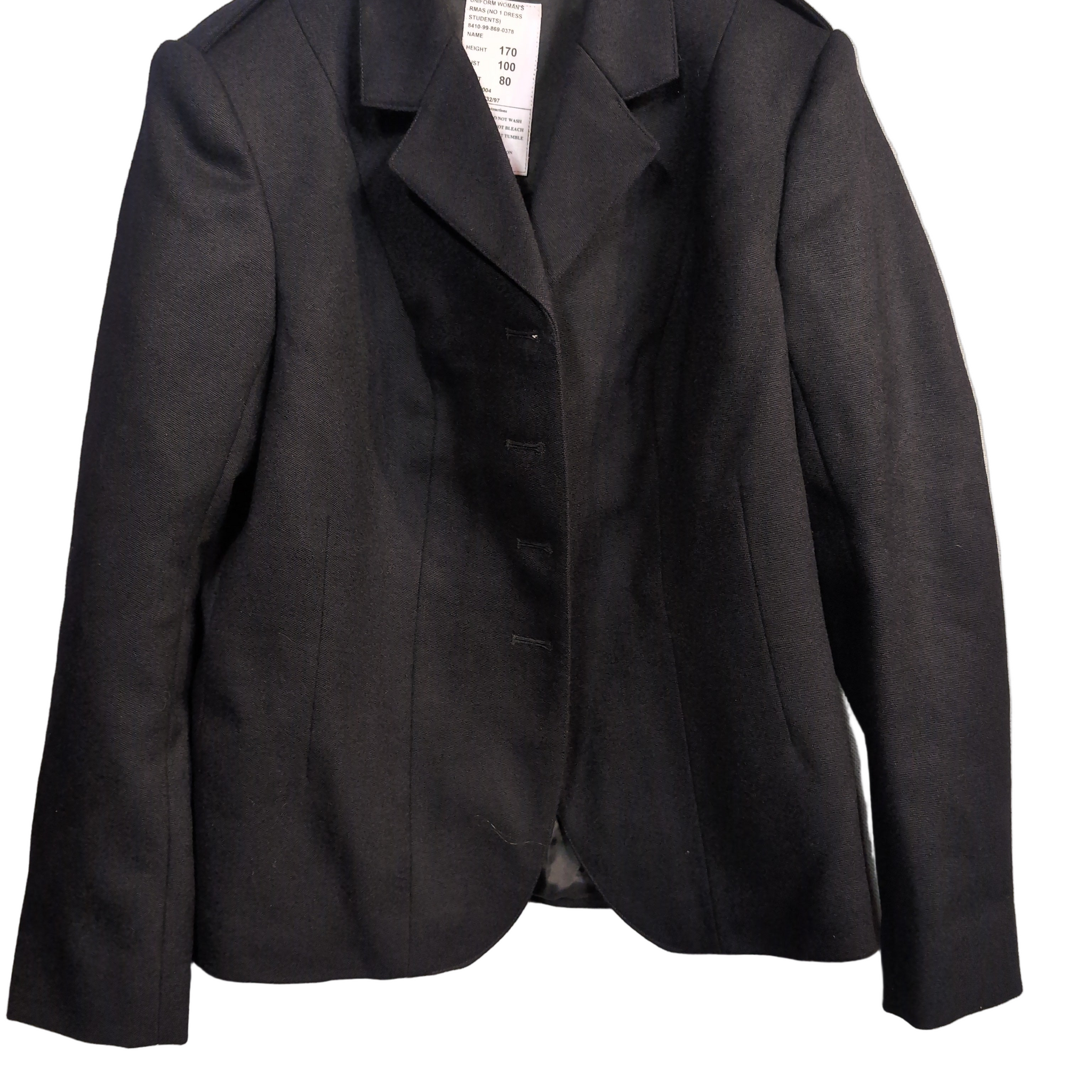 Woman's No1 Uniform Jacket RMAS Royal Military Academy Sandhurst Officer Training School