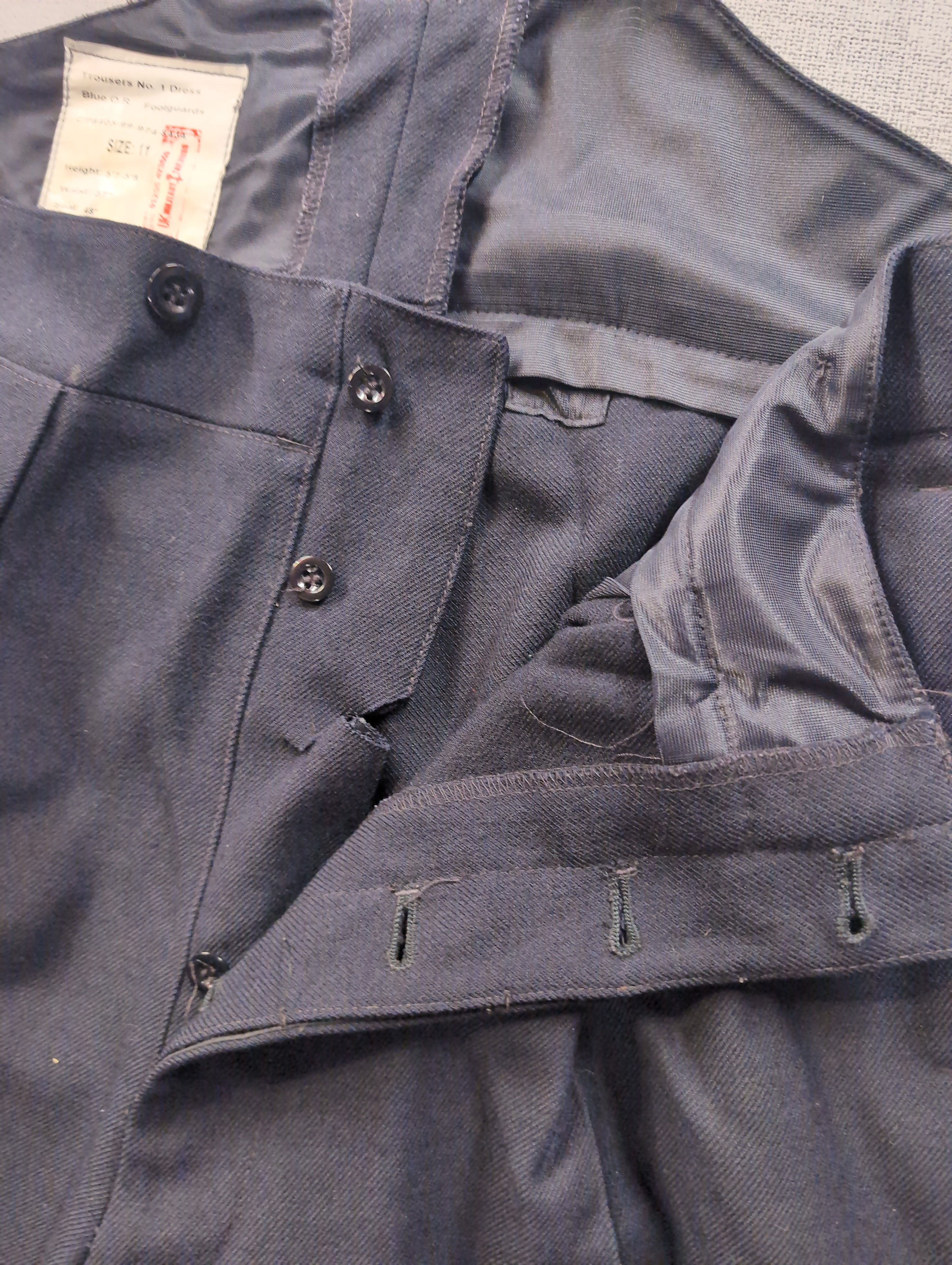 37" Waist Guards No1 Blues Ceremonial Service Dress Uniform Trousers( our ref G163)