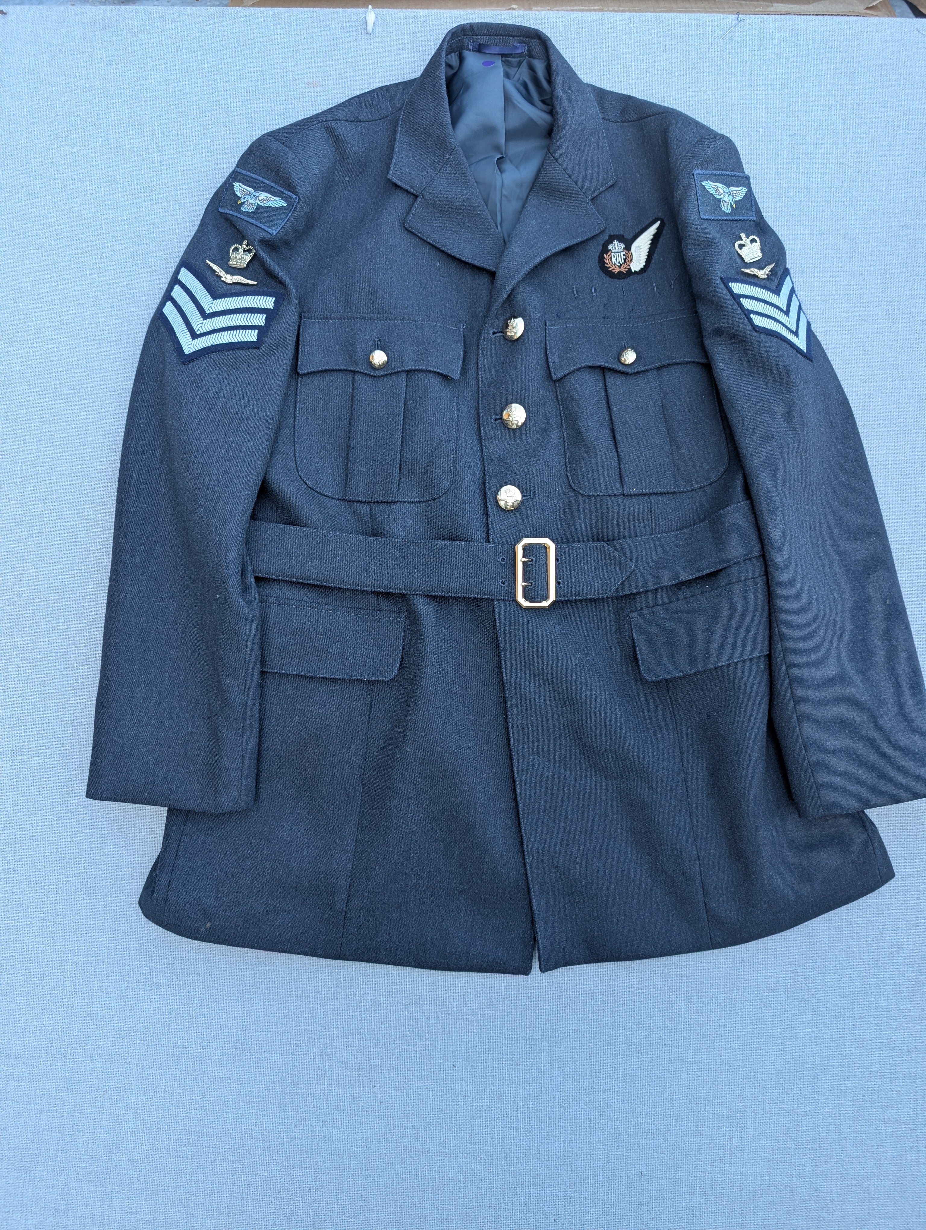 47"Reg RAF No1 SD Uniform Jacket Flight Sergeant Aircrew Weapon Systems operator ( our ref W26 )