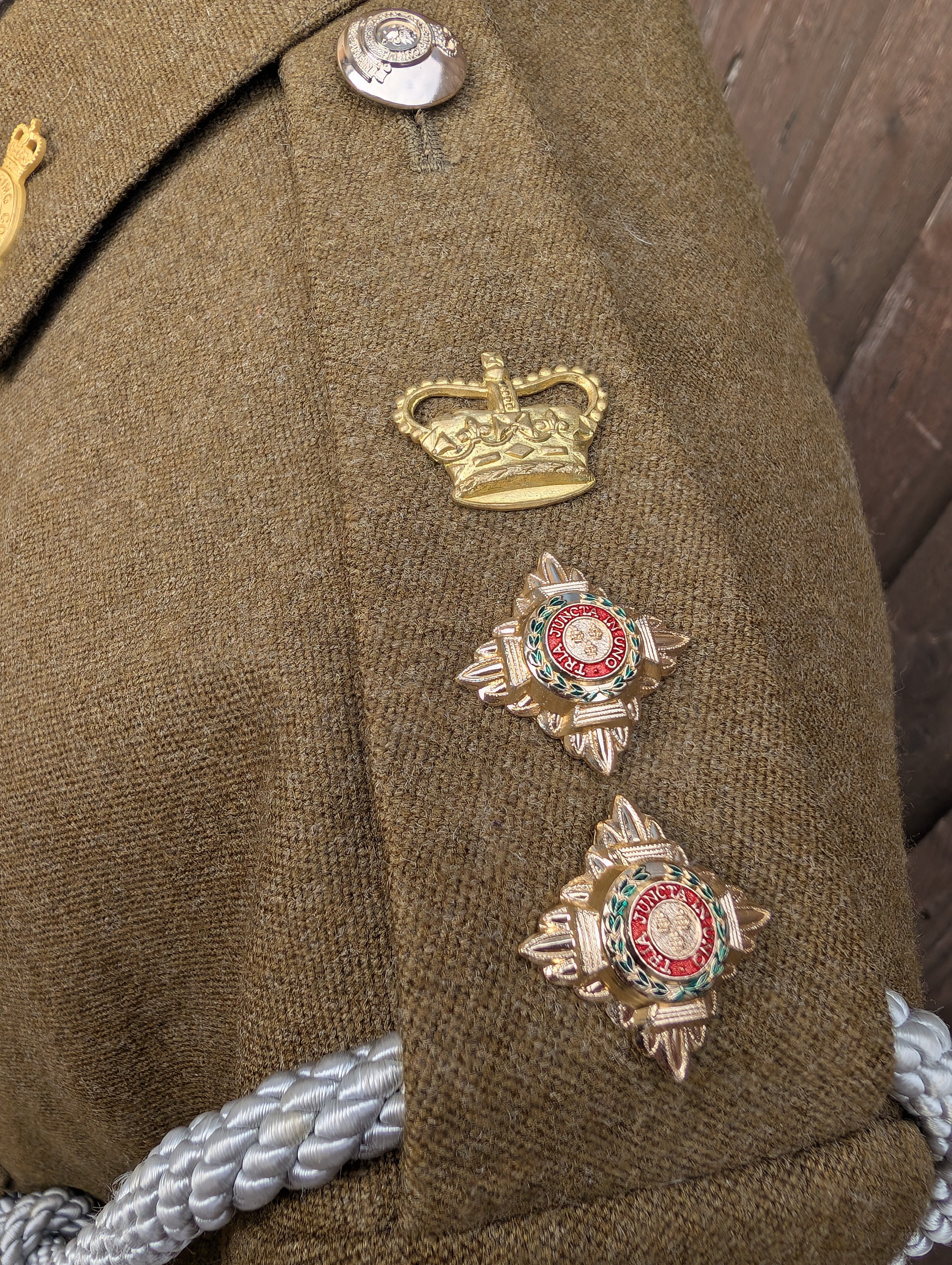 48"R Royal Army Catering Corps Officers No2 Service Dress Uniform Jacket ( our ref Grn 91)