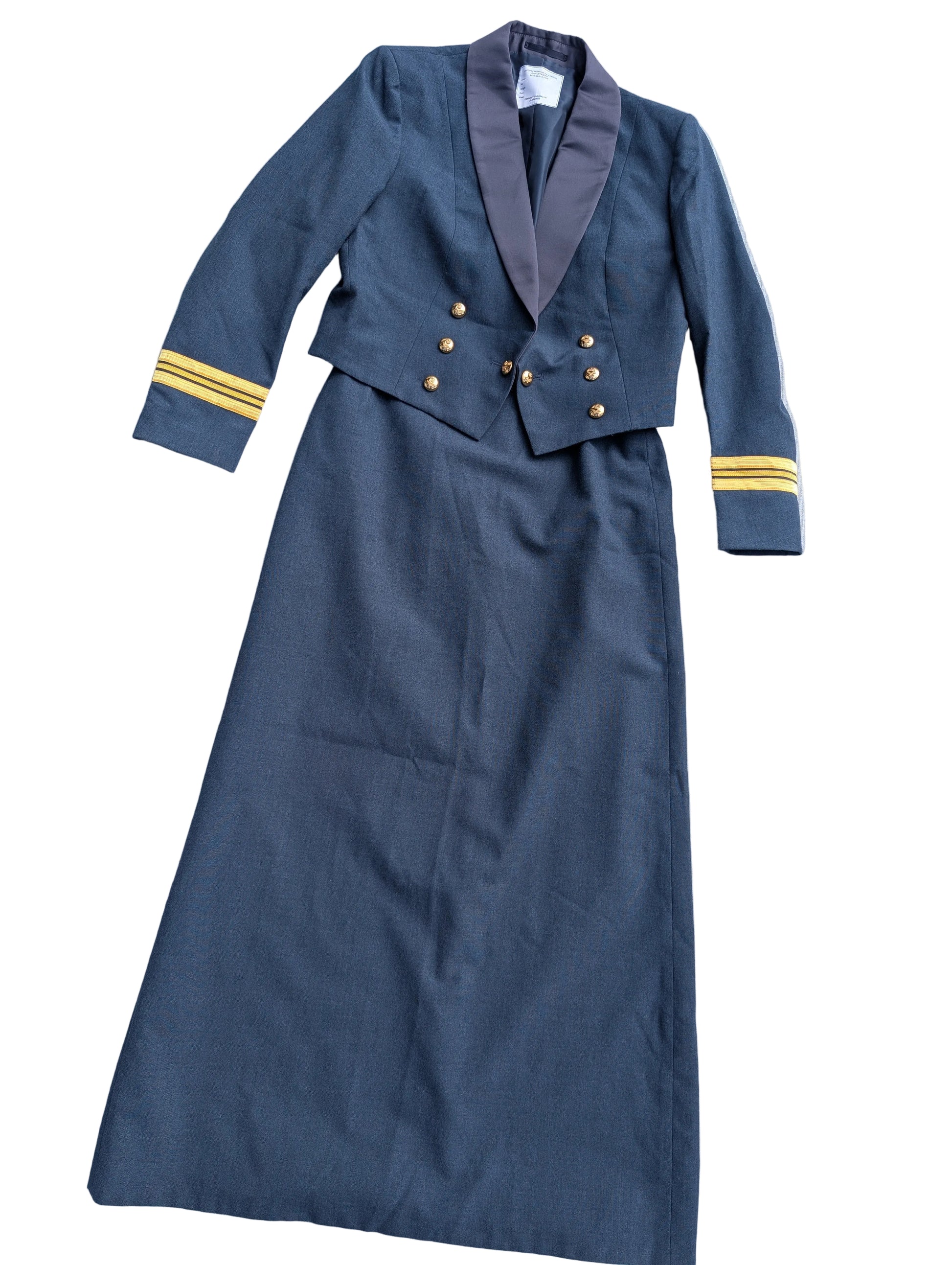 Woman's Officers RAF No5 Mess Dress Uniform Jacket & Skirt Squadron Leader Sqn Ldr