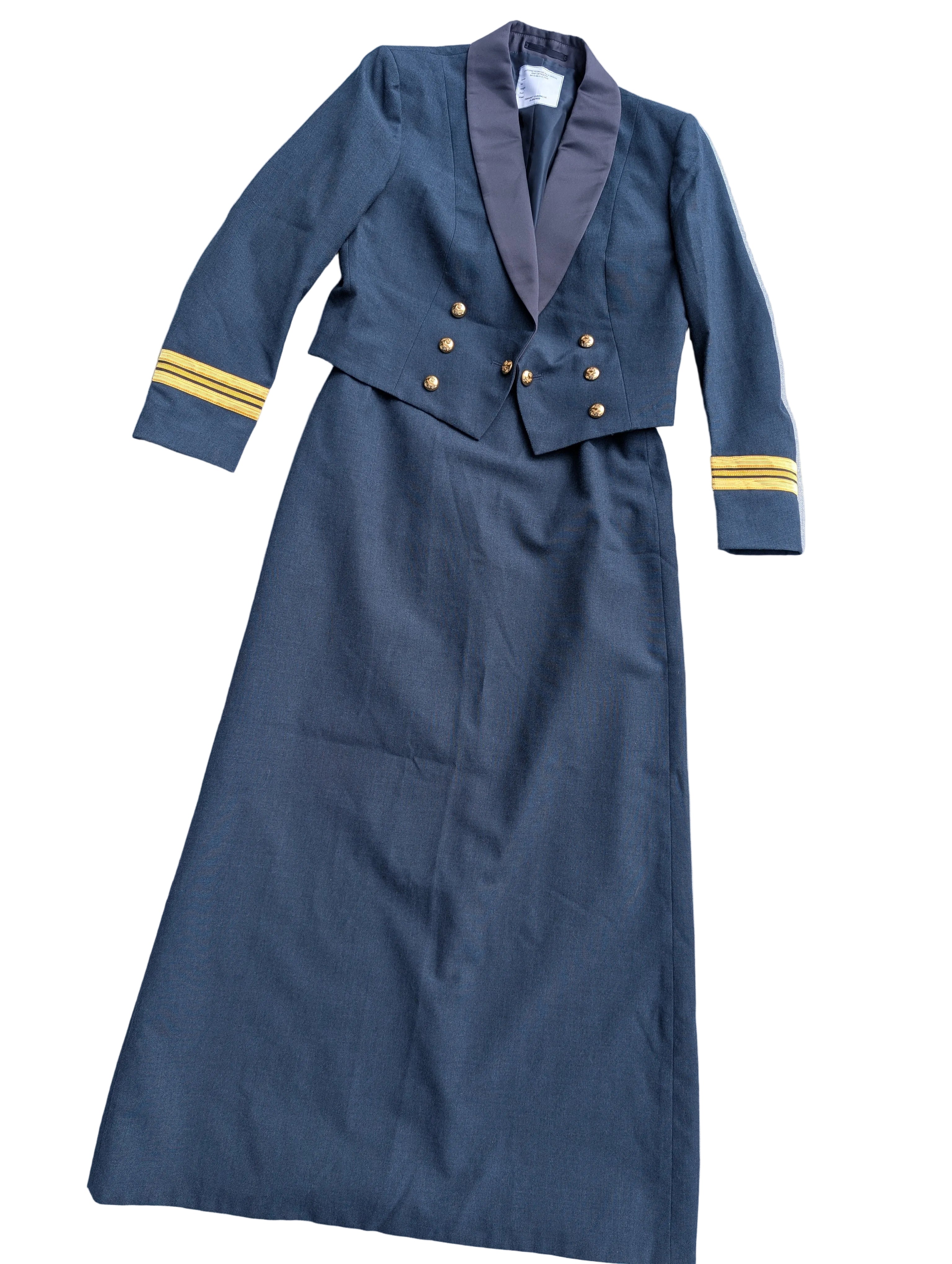 Woman's Officers RAF No5 Mess Dress Uniform Jacket & Skirt Squadron Leader Sqn Ldr