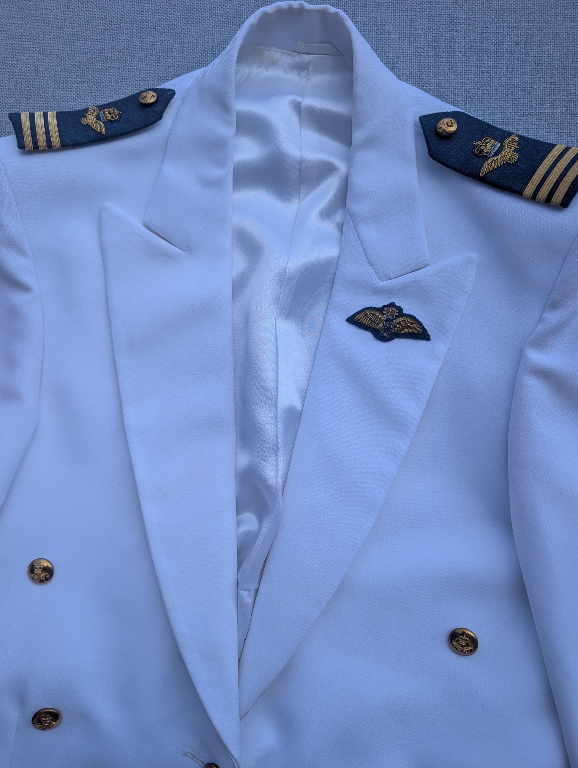 RAF No8 Mess Dress Uniform Warm Weather / Regions White Wing Commander Wg Cdr