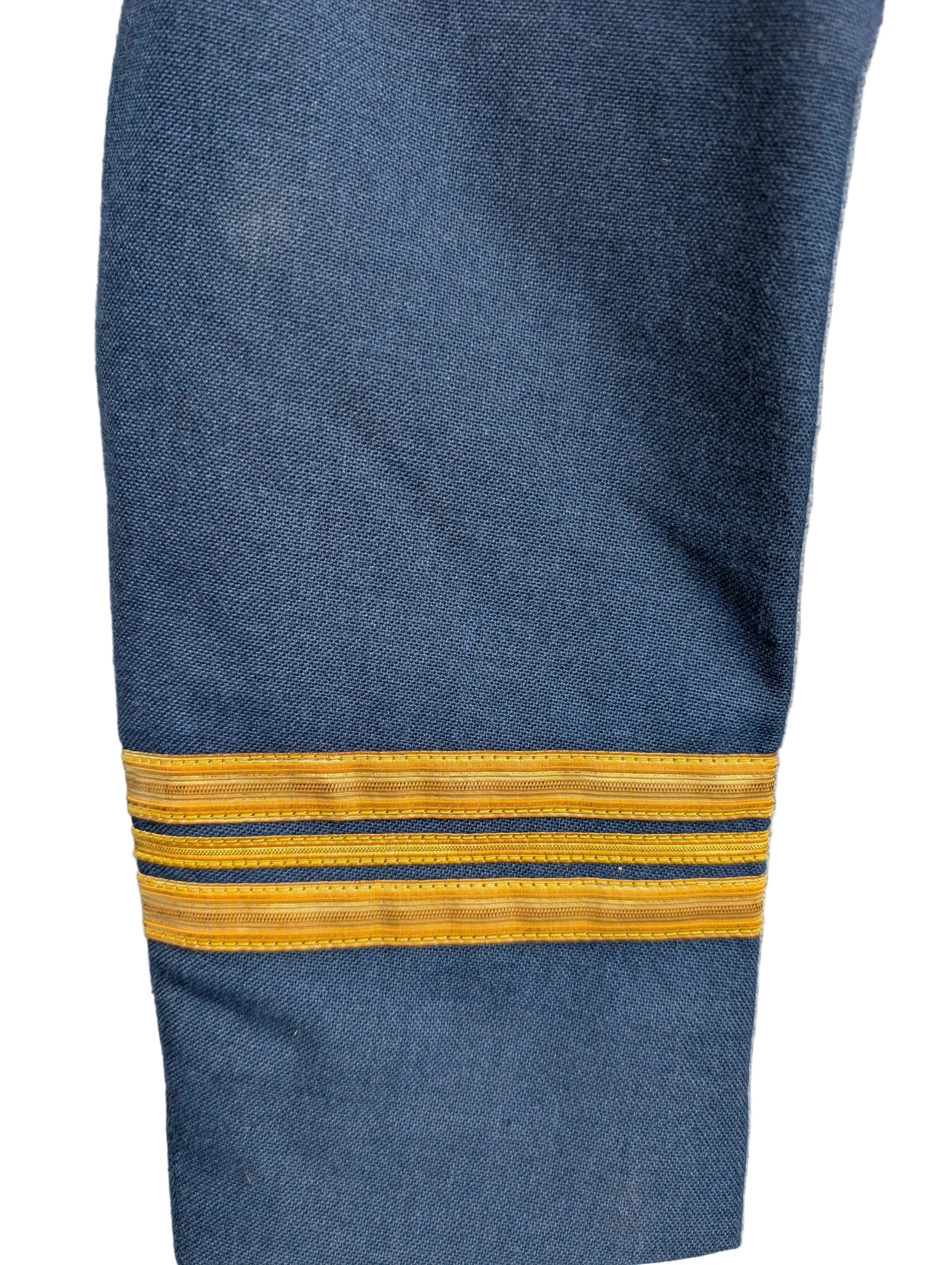 Woman's Officers RAF No5 Mess Dress Uniform Jacket arm with gold rank lace braid of Squadron Leader ( Sqn Ldr )