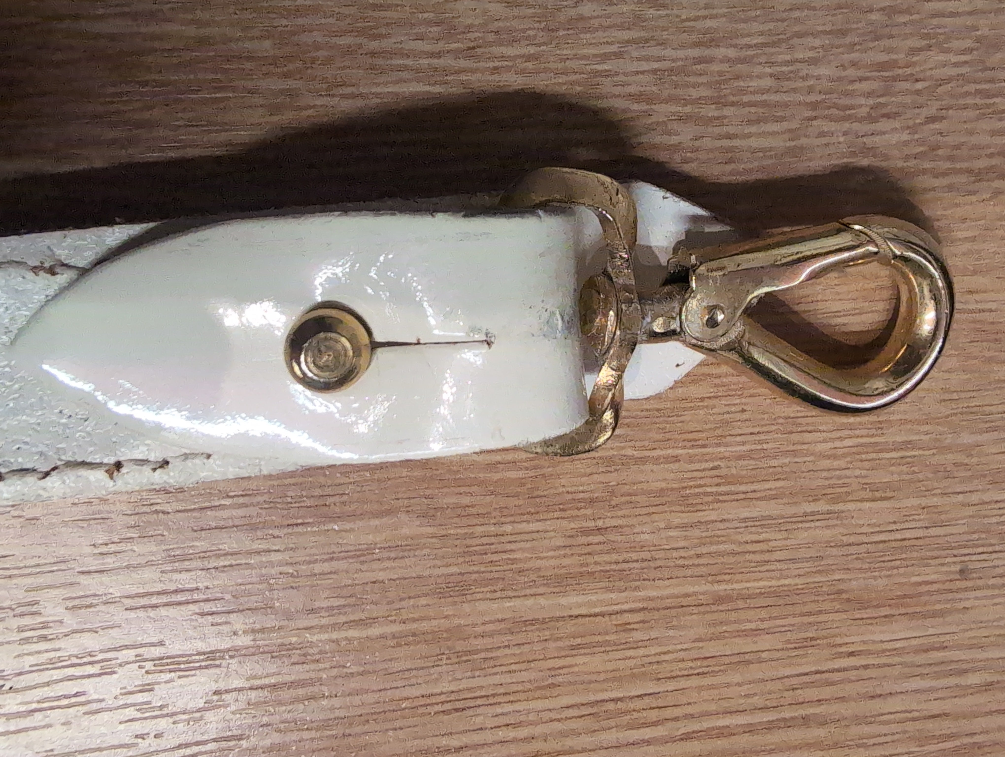 Short Sword Sling White Leather Officers British Army No.1 ( our ref W355 )