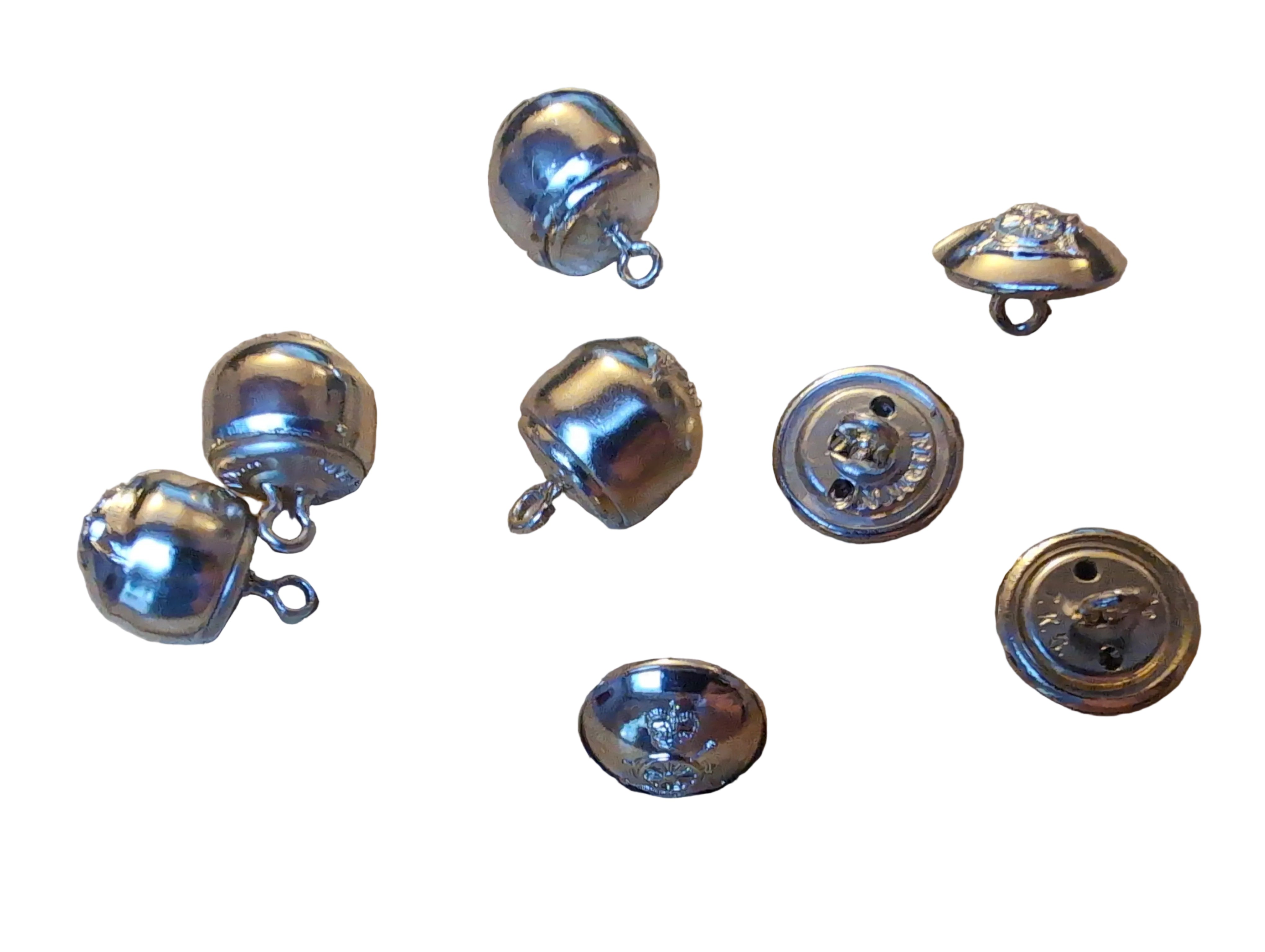 1 Set of Royal Horse Artillery ( RHA ) No2 Service Dress Jacket Ball , 28 Ligne Anodised Aluminium