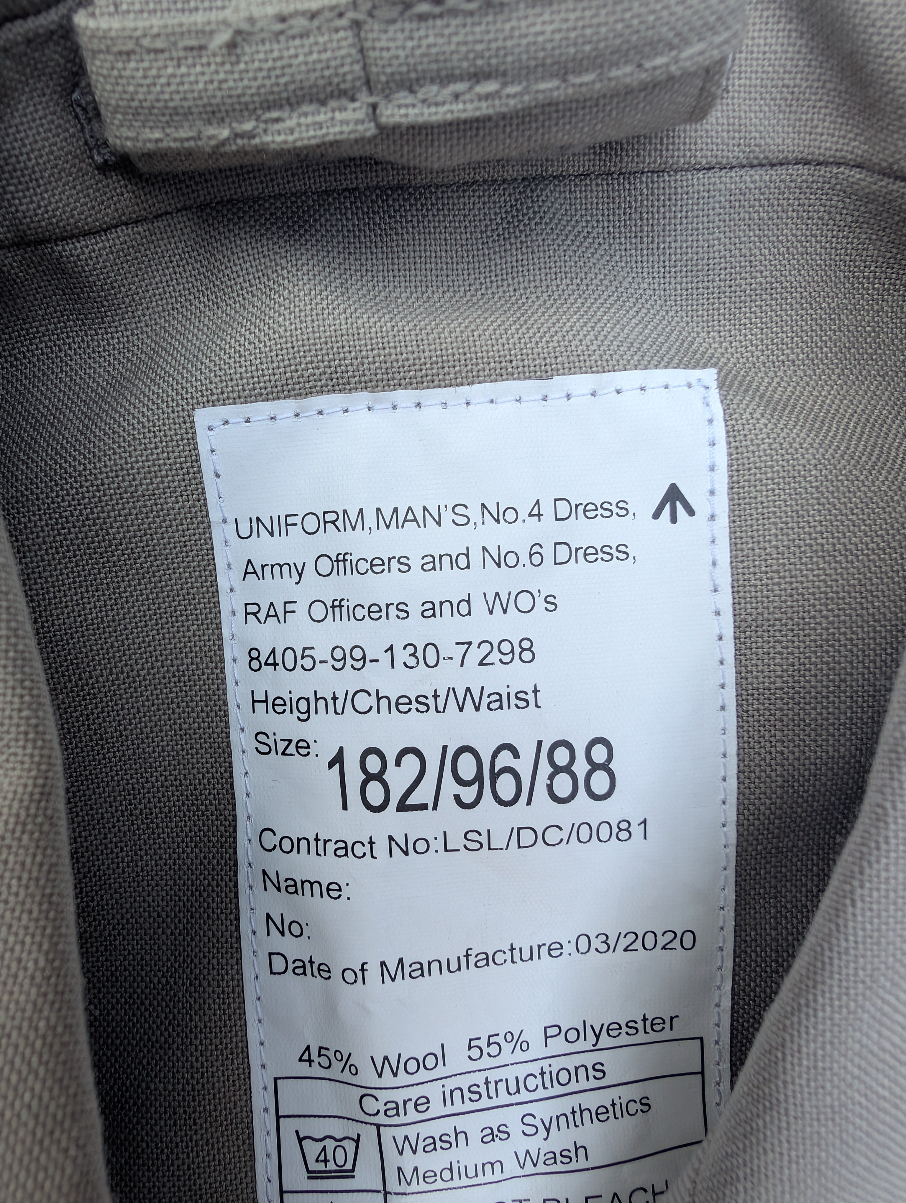 No4 Army & No6 RAF Officers Tropical Bush Uniform Safari Warm Weather Service Dress Jacket SD SDU