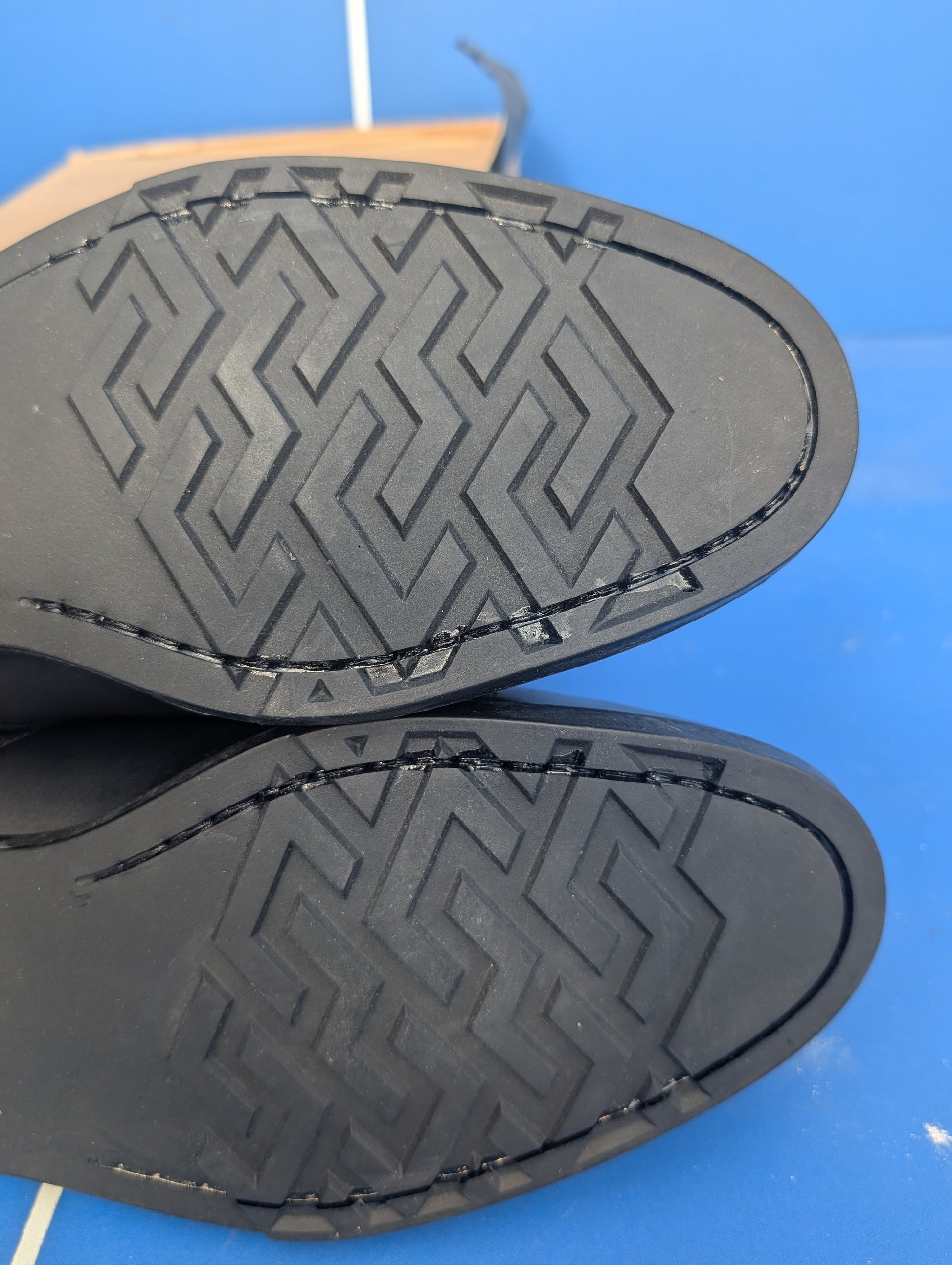 Men's oxford shoes black parade cadet  toe cap raf