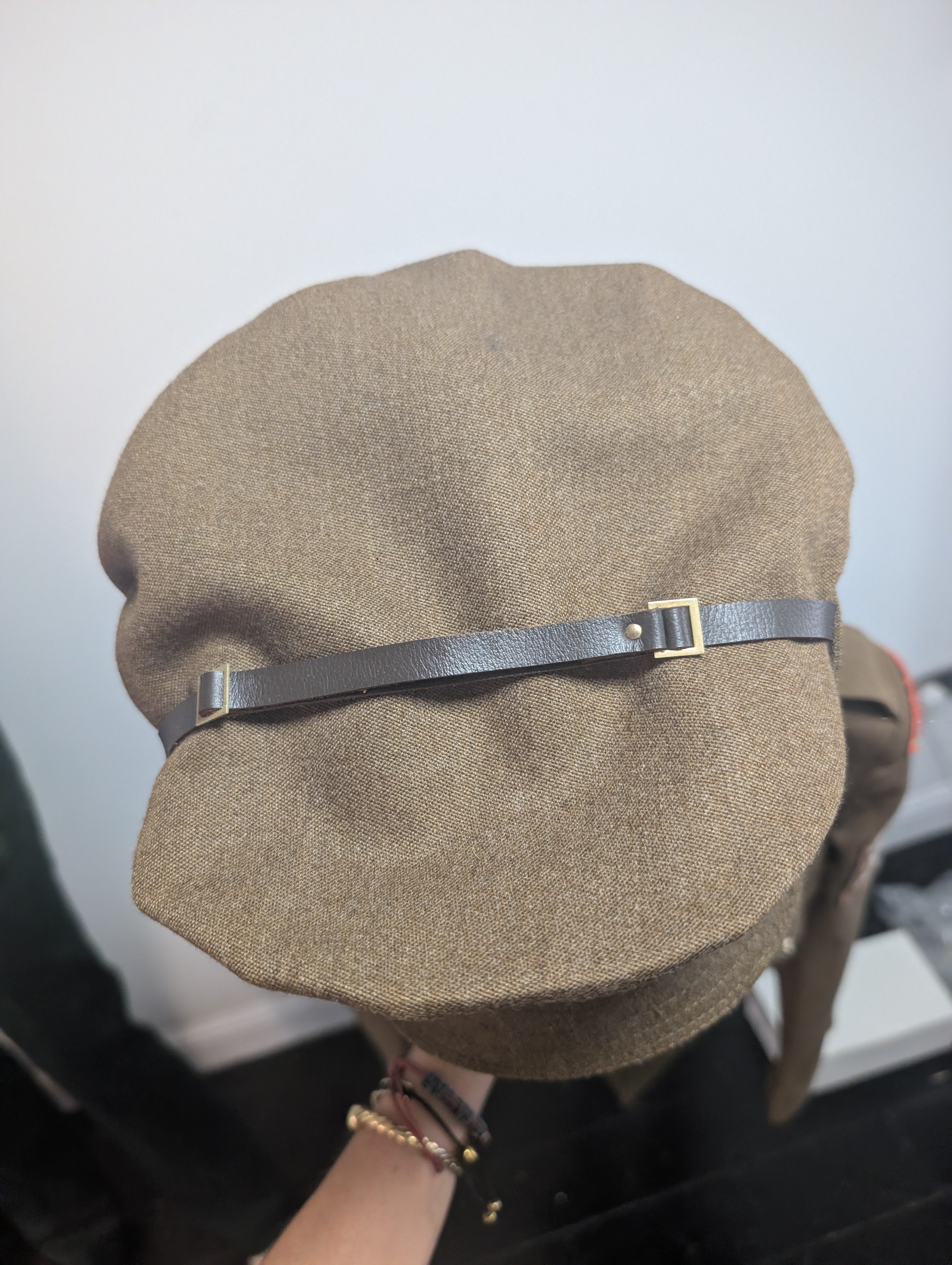 Auxiliary Territorial field Service Uniform putty    ATS Cap & Hat Badge brown