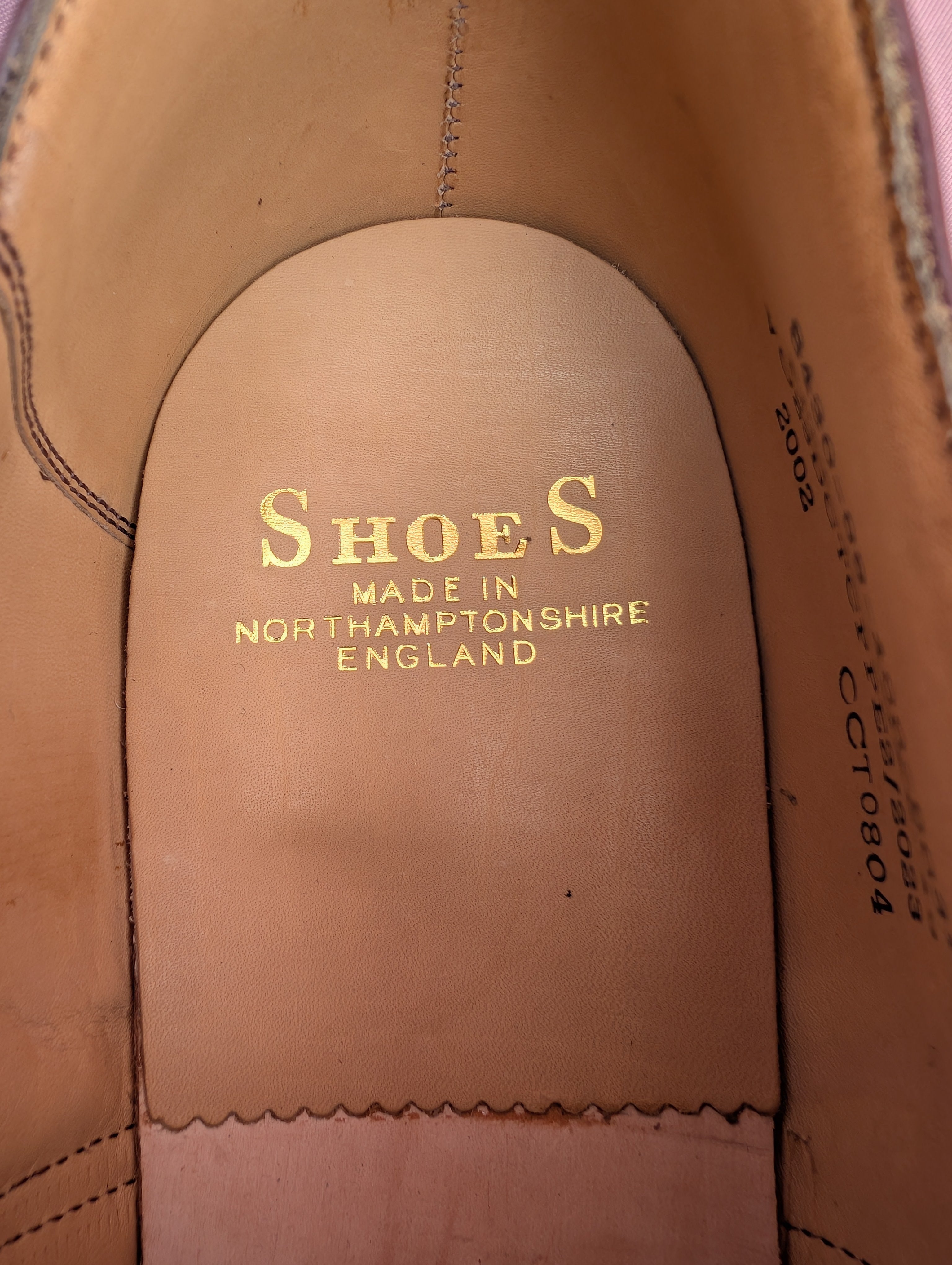 Size 15UK Officers Brown Leather Oxford Shoes. Made in England