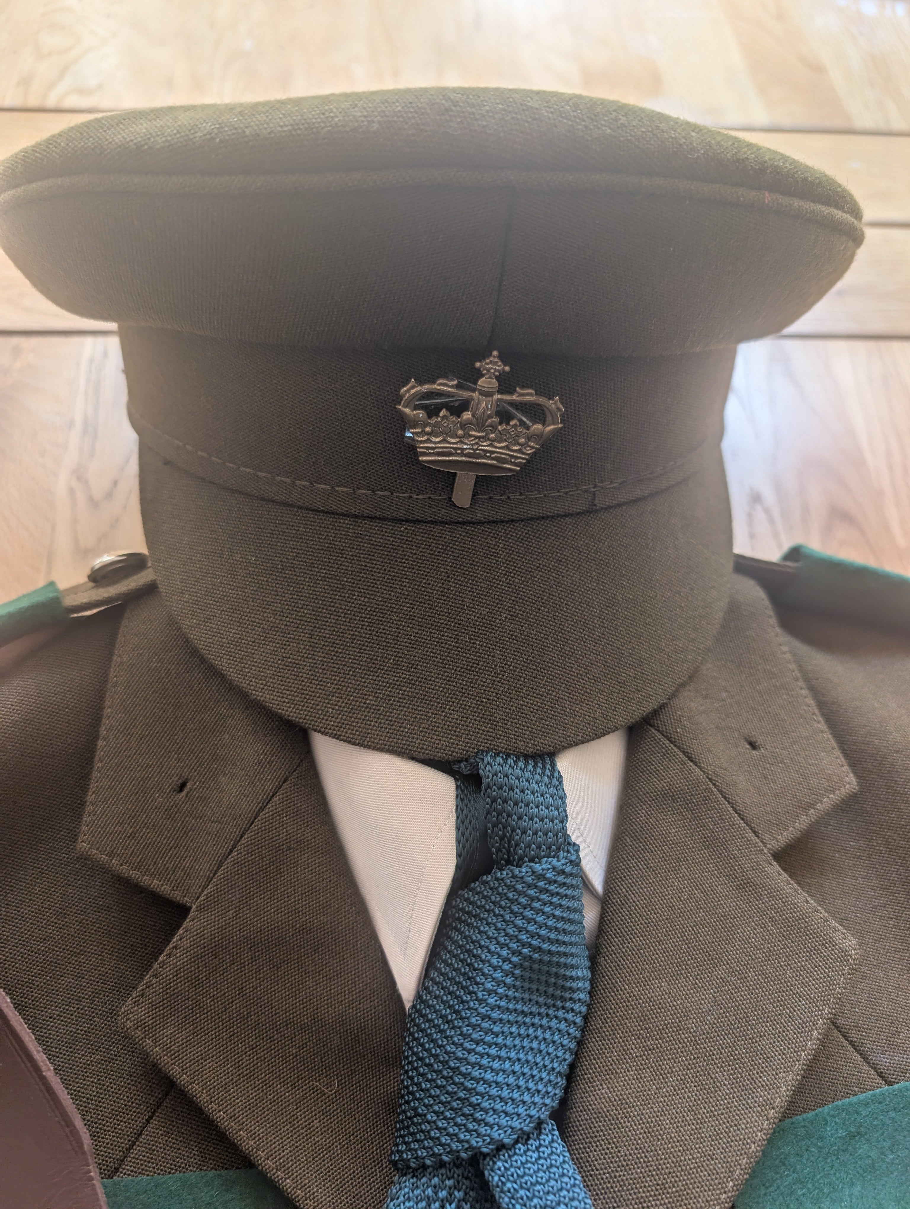 Green hero uniform trousers jacket SAM Browne belt trousers hat  cap shirt  tie lanyard heroes