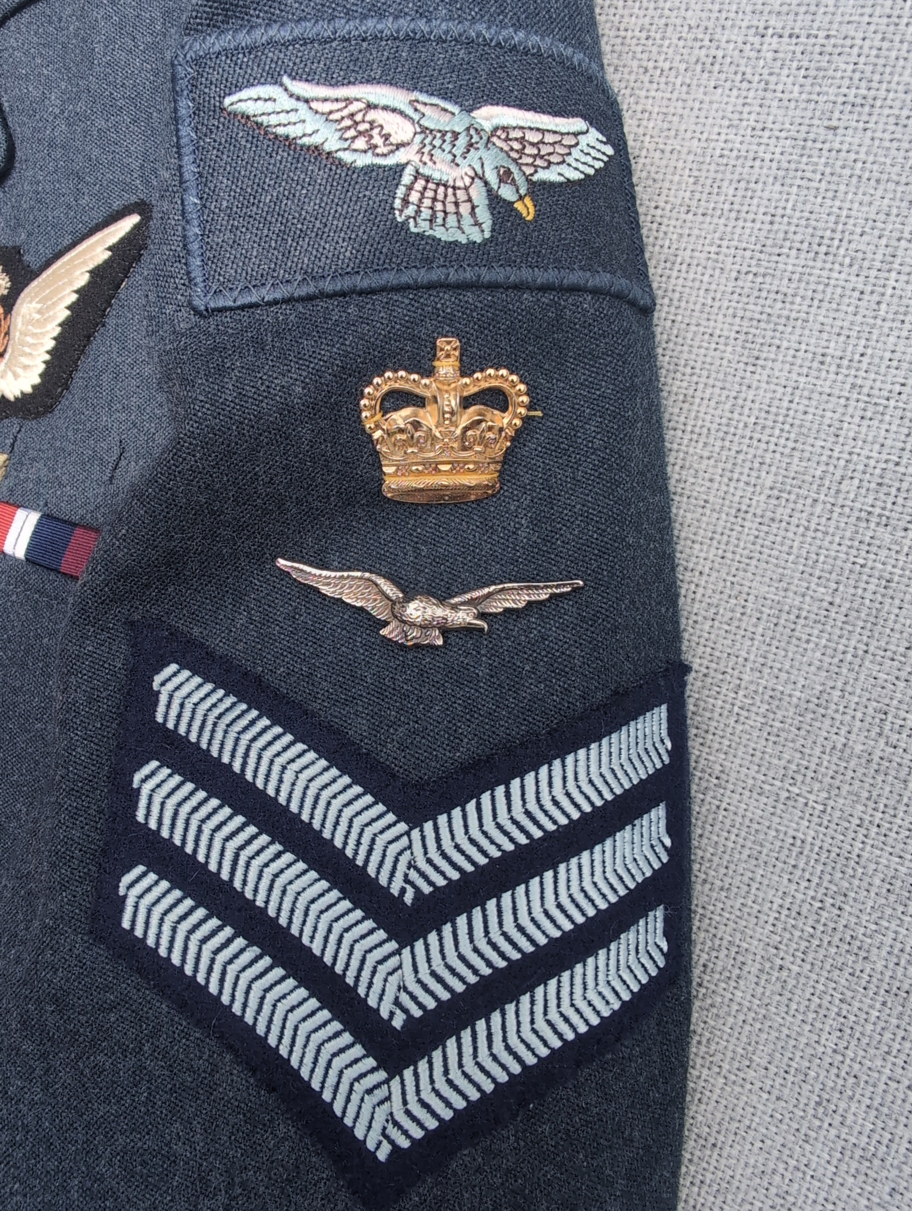 42" Chest Tall No1 Service Dress Uniform FS RAF Flt Sgt Acr ( our ref G76)