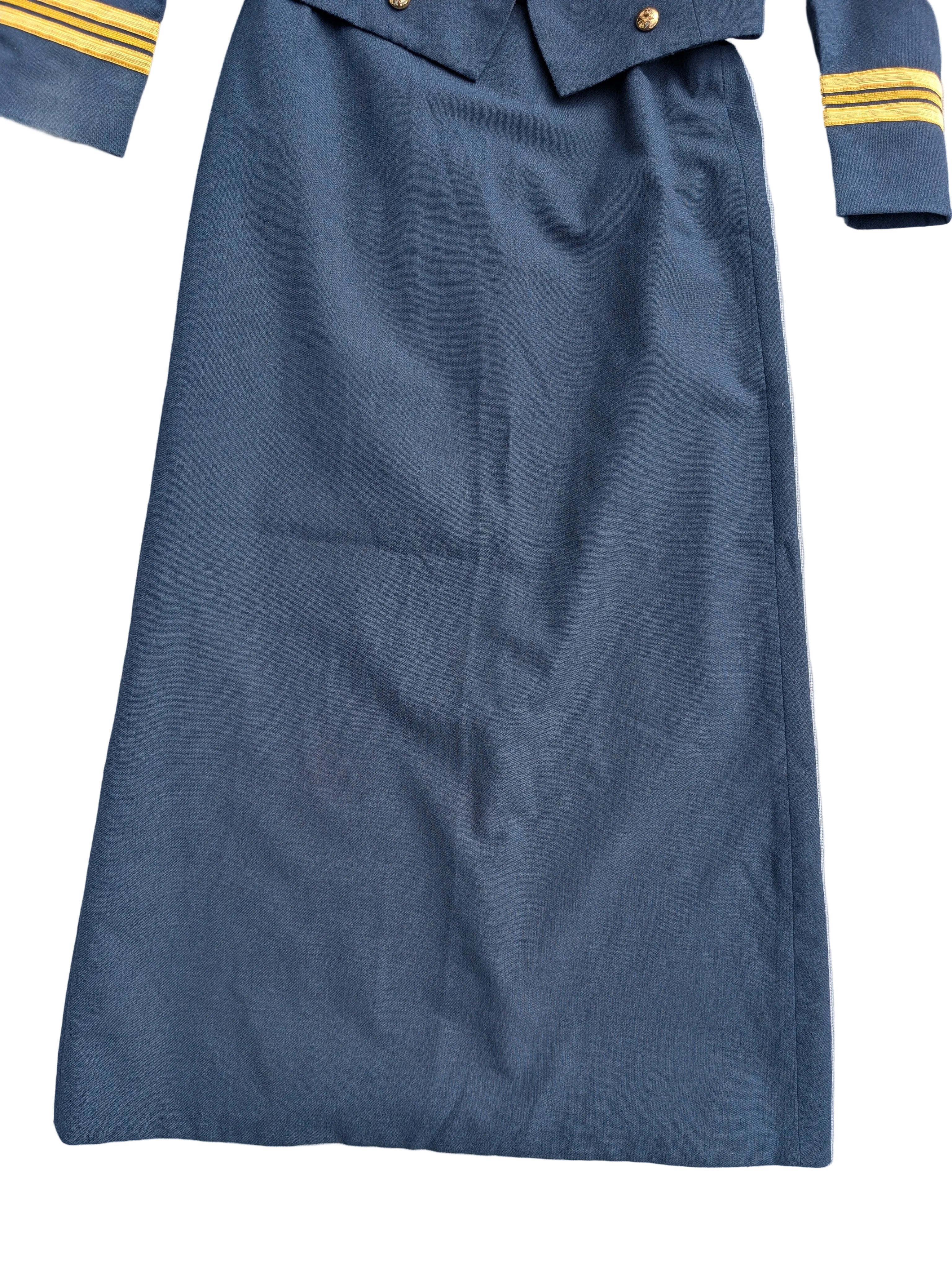 Woman's Officers RAF No5 Mess Dress Uniform Long Maxi Skirt