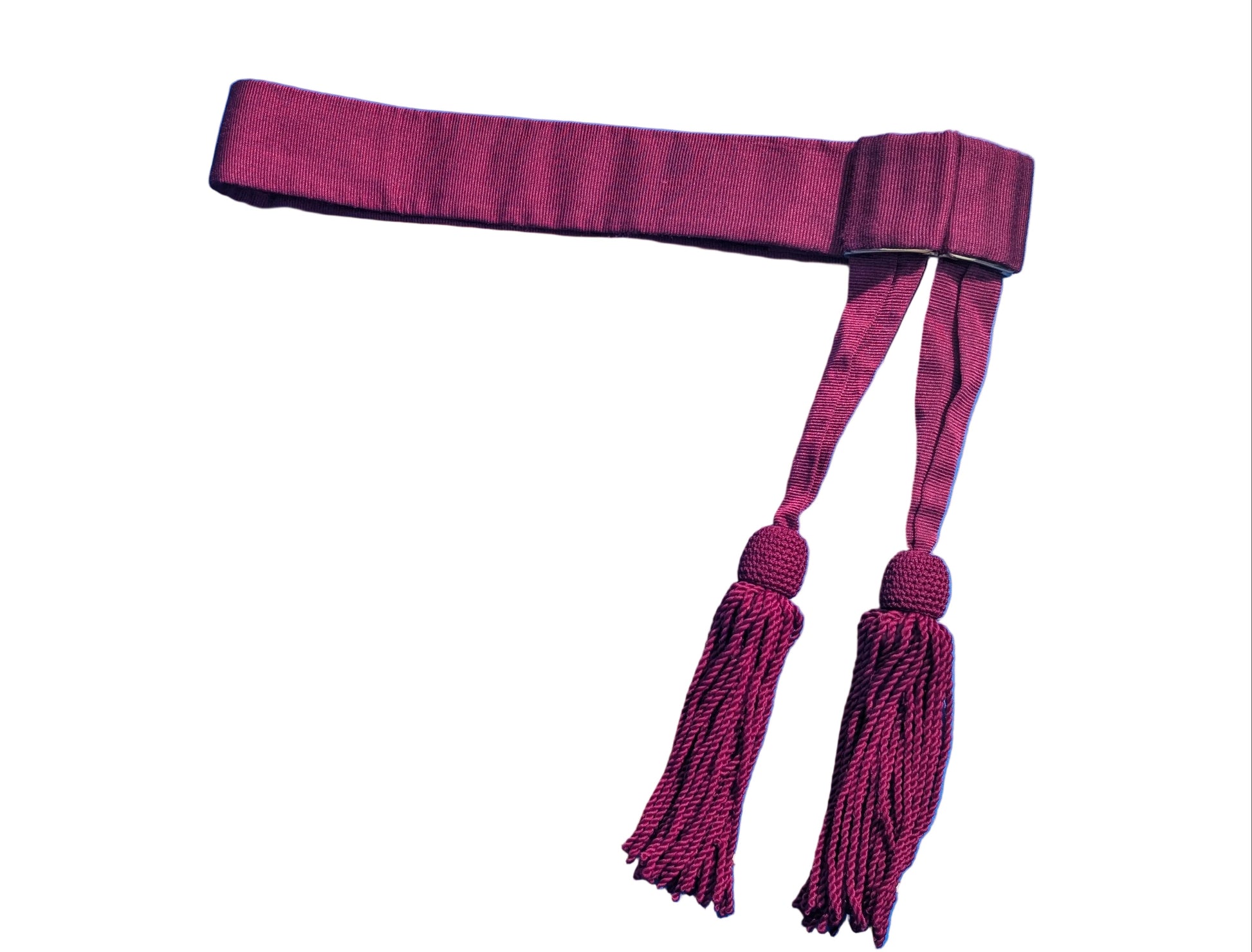 British Army Officers Ceremonial Crimson Maroon Waist Sash