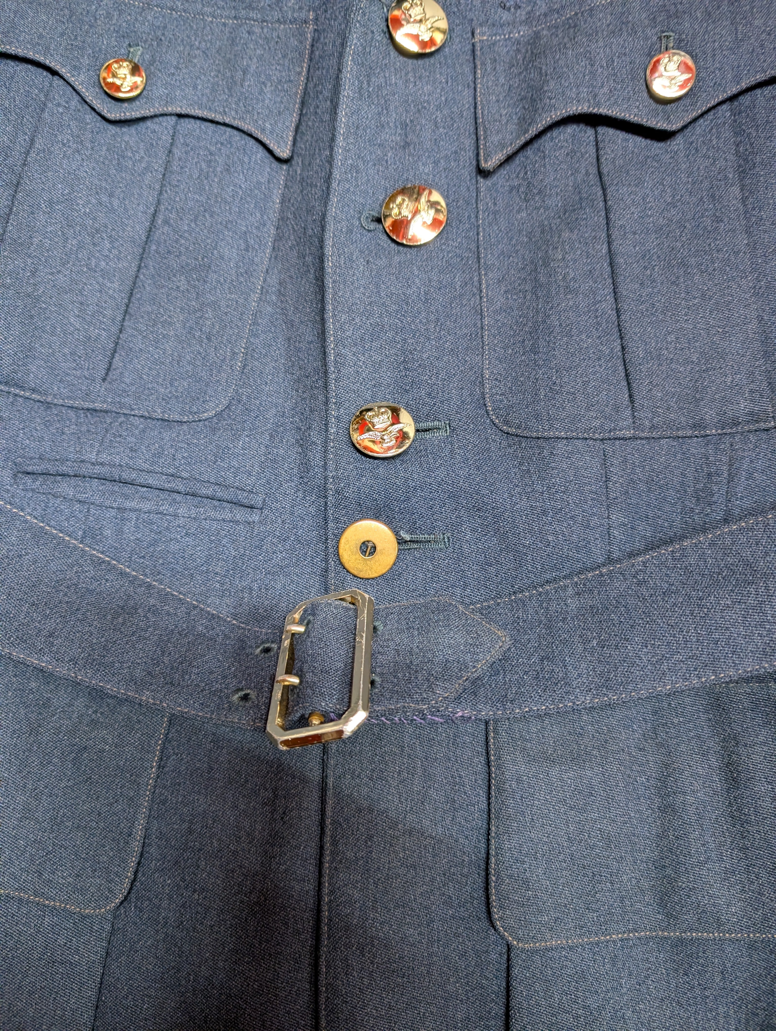 36"Short 1970s Pattern RAF Officers No1 Service Dress Uniform Jacket & Trousers Cold War Era ( our ref W359 )