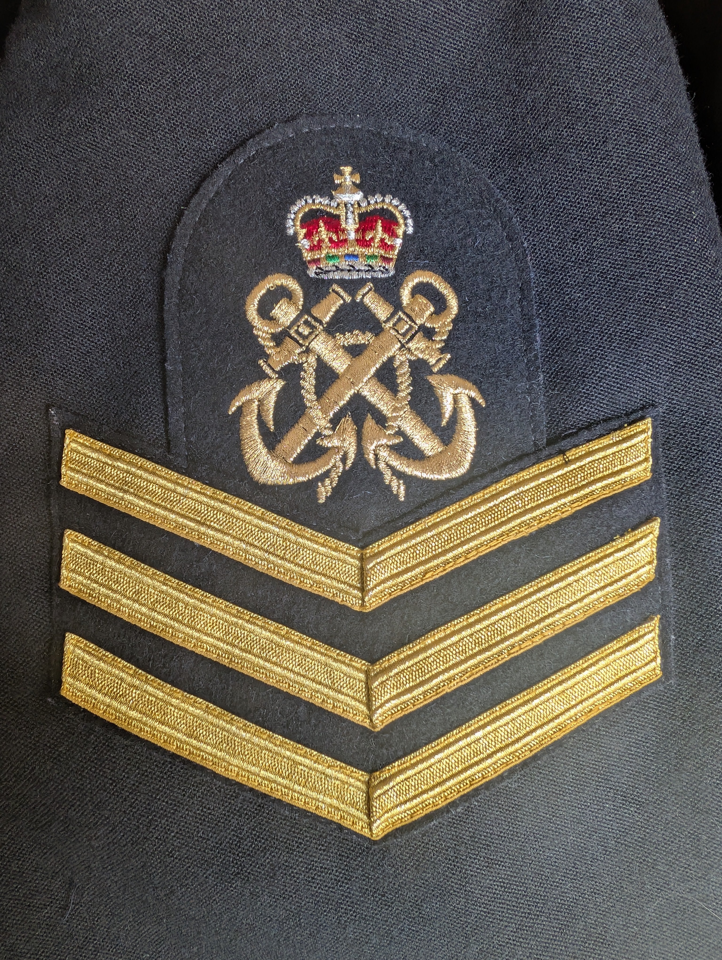 132R 52" Chest Regular Royal Navy Petty Officer Uniform No.1B RN Class 1 Jacket ( our ref G2 )