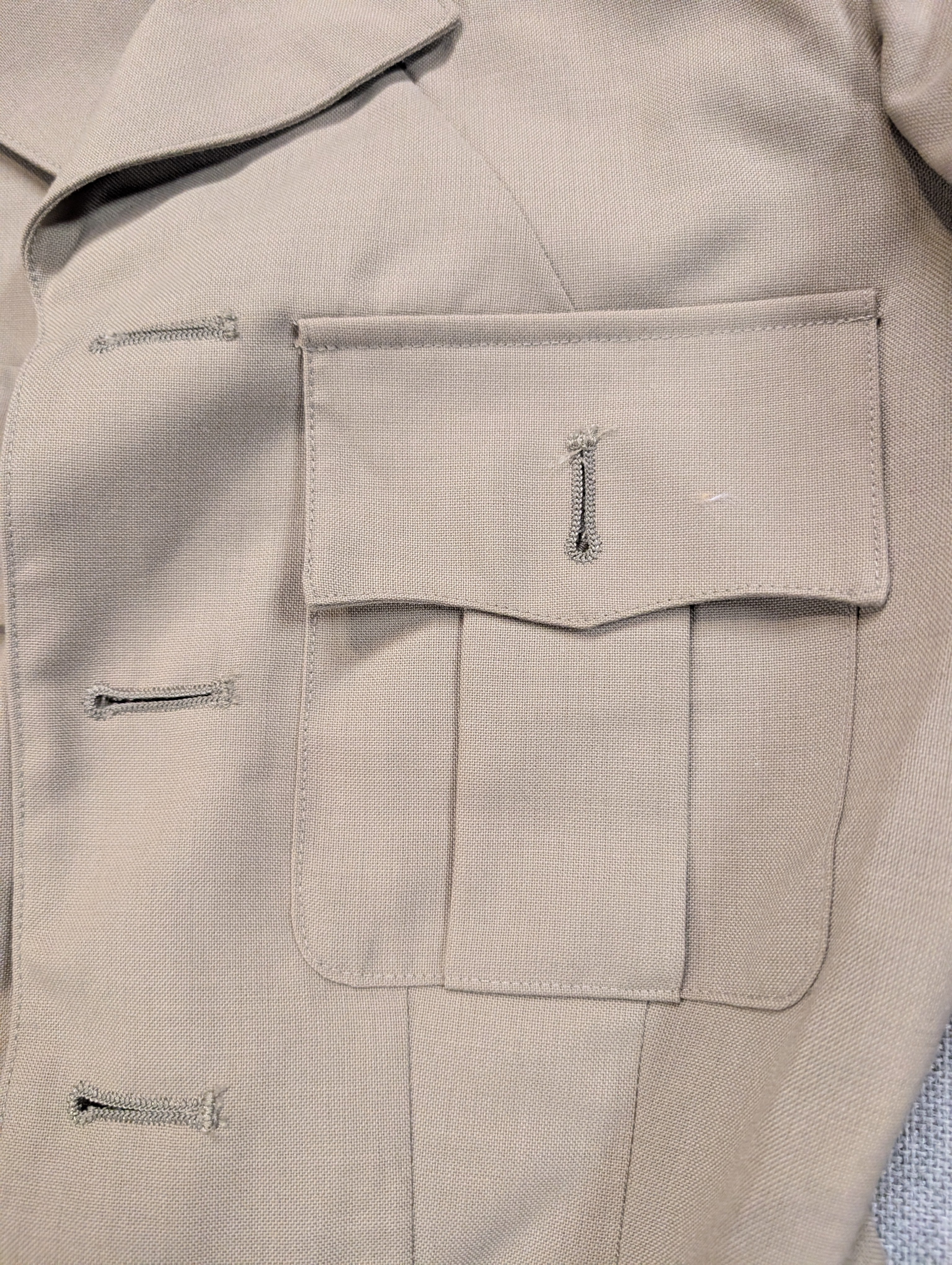 No.4 Army & No.6 RAF Officers' Tropical Bush Jacket – Stone Beige (Used Grade A)