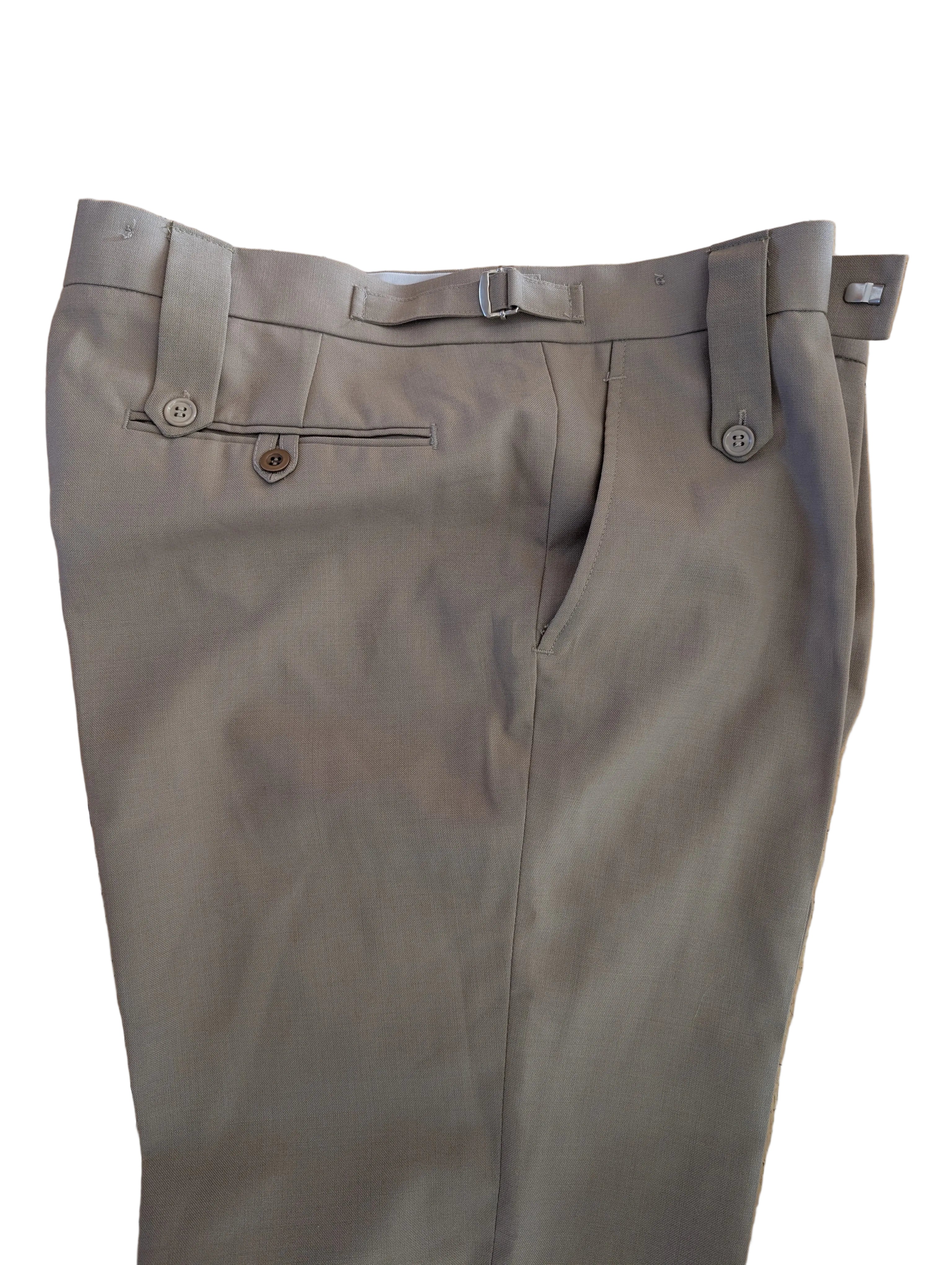 36"W 29"L SNCO RAF Tropical Stone Trousers with Button Down Stable Belt Loops ( our ref 1423  )