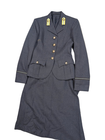 Flying Officer Vintage Women's RAF No. 1 Uniform Jacket & Skirt, WRAF Squadronaires WAAF Style D-Day