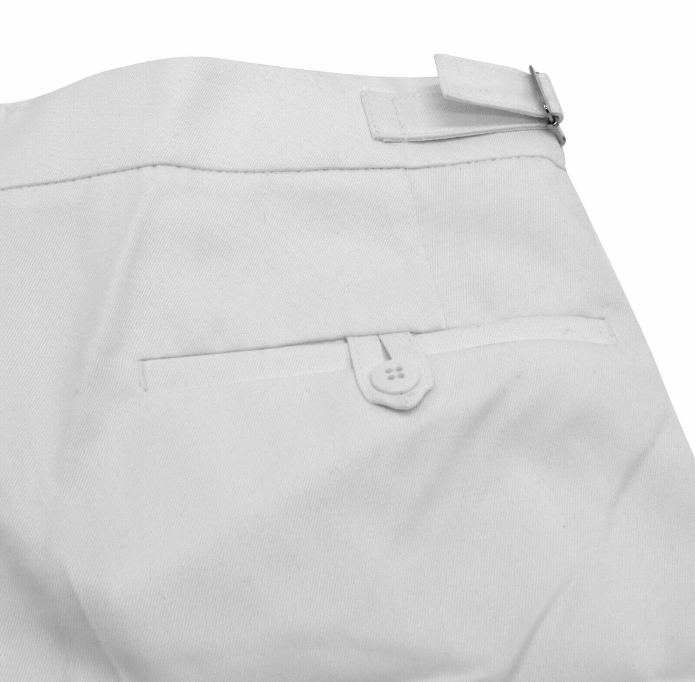 New Class II Mans White Flares Royal Navy No10 Tropical Warm Weather Ceremonial Trousers