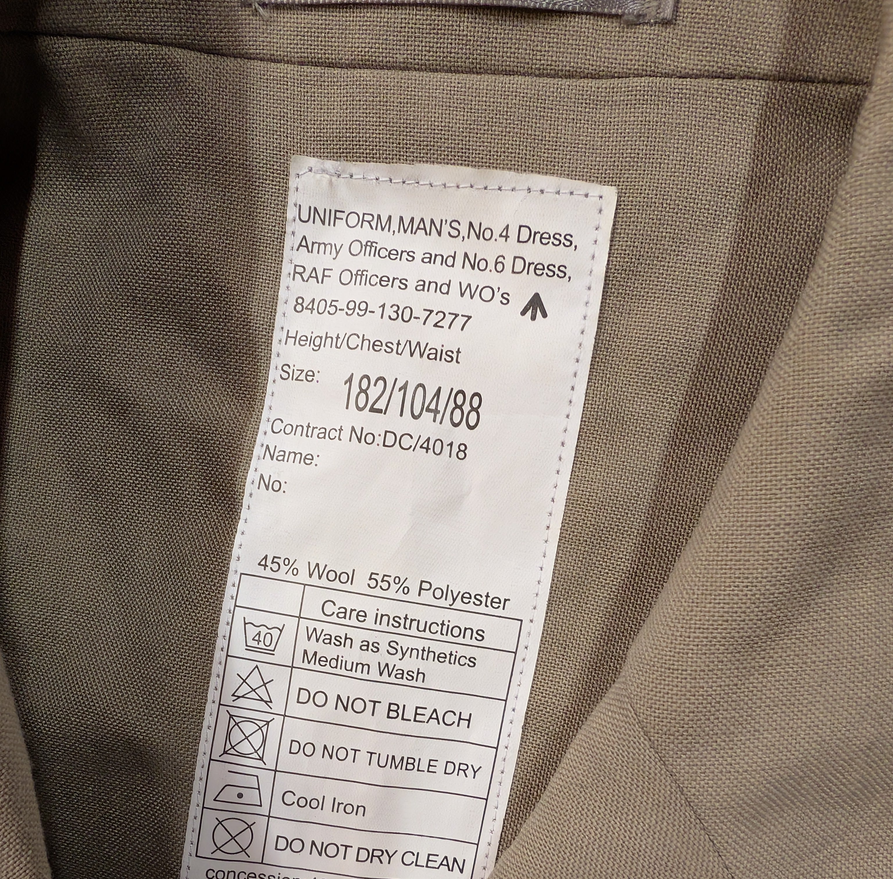 44"R DSO OBE Parachute Regiment Army Officers No.4 Dress Uniform Jacket 182/112/96)  (our ref G206)
