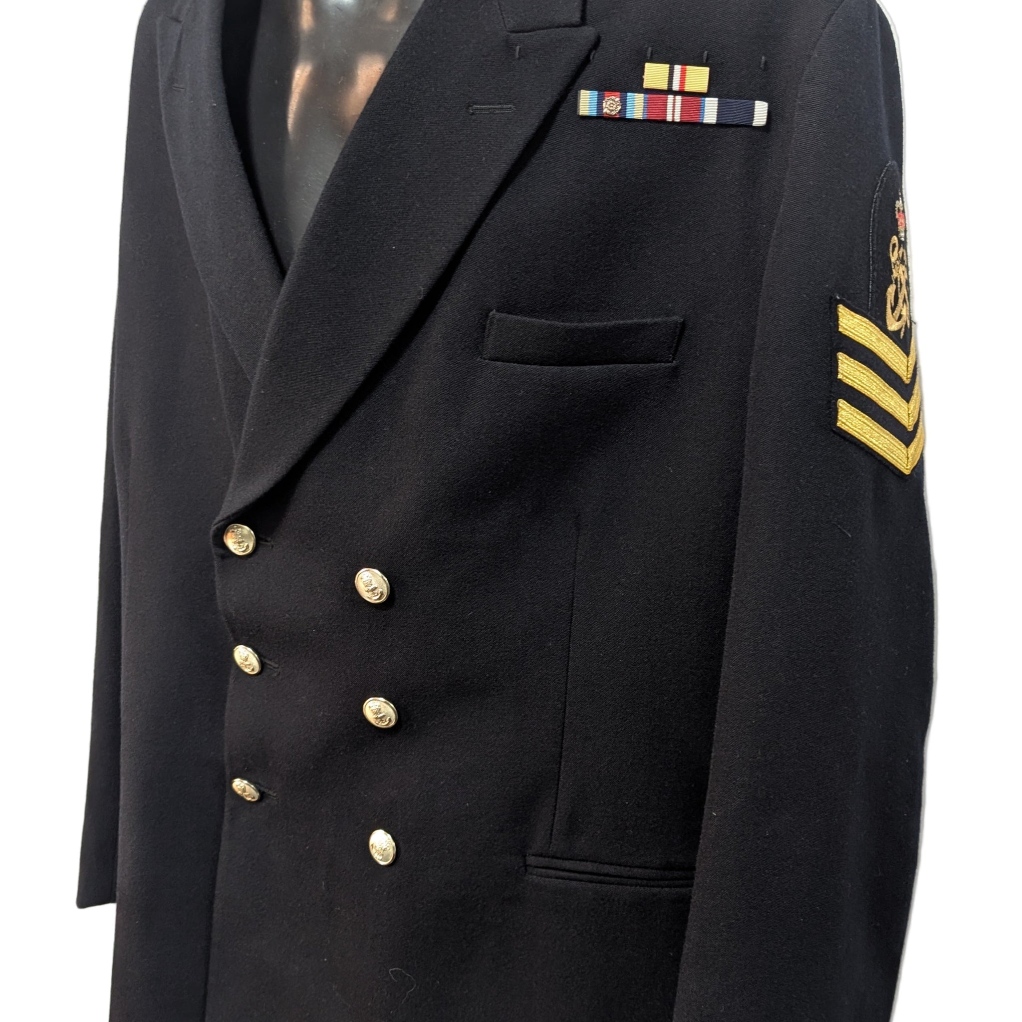 132R 52" Chest Regular Royal Navy Petty Officer Uniform No.1B RN Class 1 Jacket ( our ref G2 )