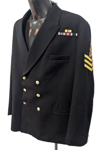 132R 52" Chest Regular Royal Navy Petty Officer Uniform No.1B RN Class 1 Jacket ( our ref G2 )