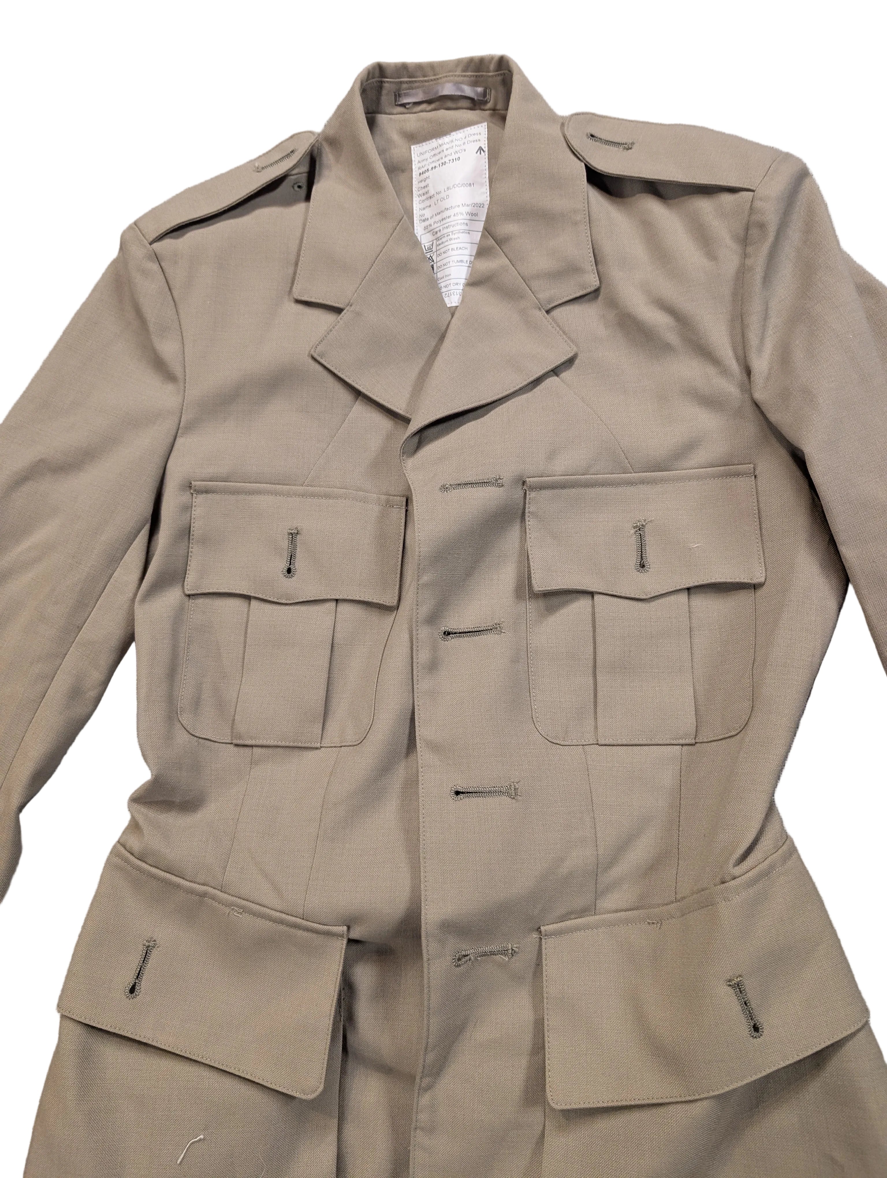 No.4 Army & No.6 RAF Officers' Tropical Bush Jacket – Stone Beige (Used Grade A)