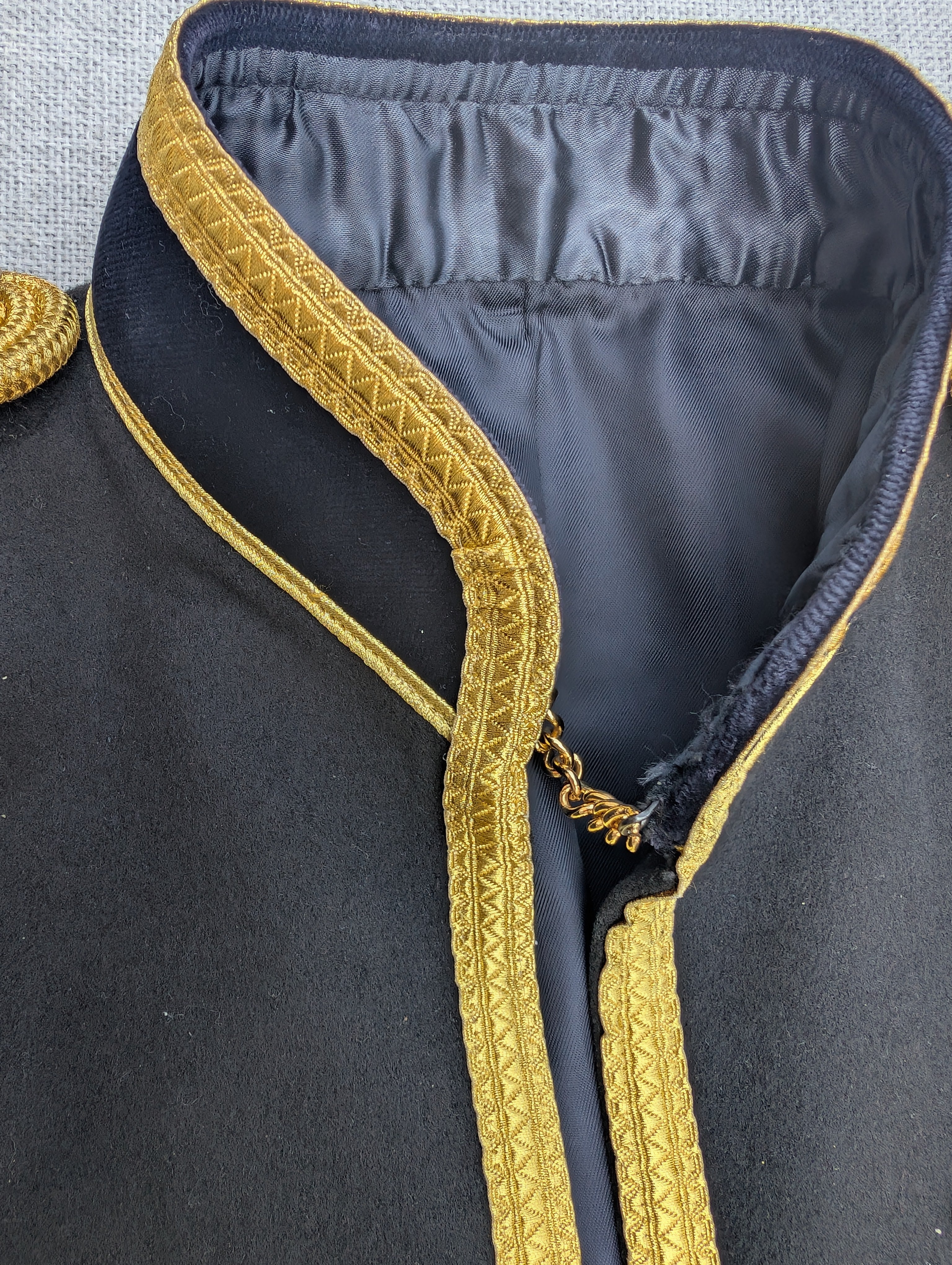 Collar of RLC Officers Mess Dress Uniform Jacket