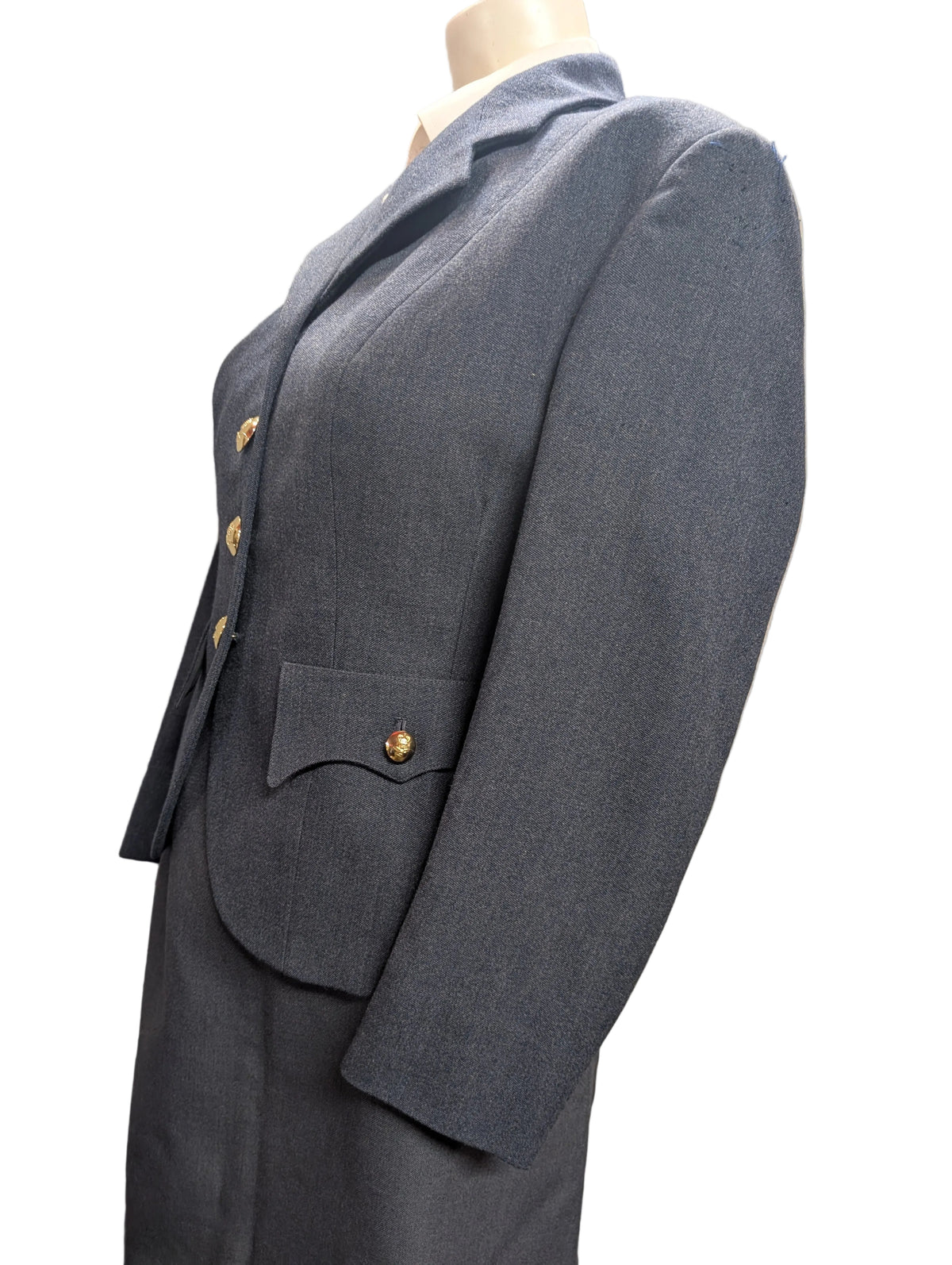 Vintage Women's RAF No. 1 Uniform Jacket, WRAF Squadronaires WAAF Style D-Day Darlings