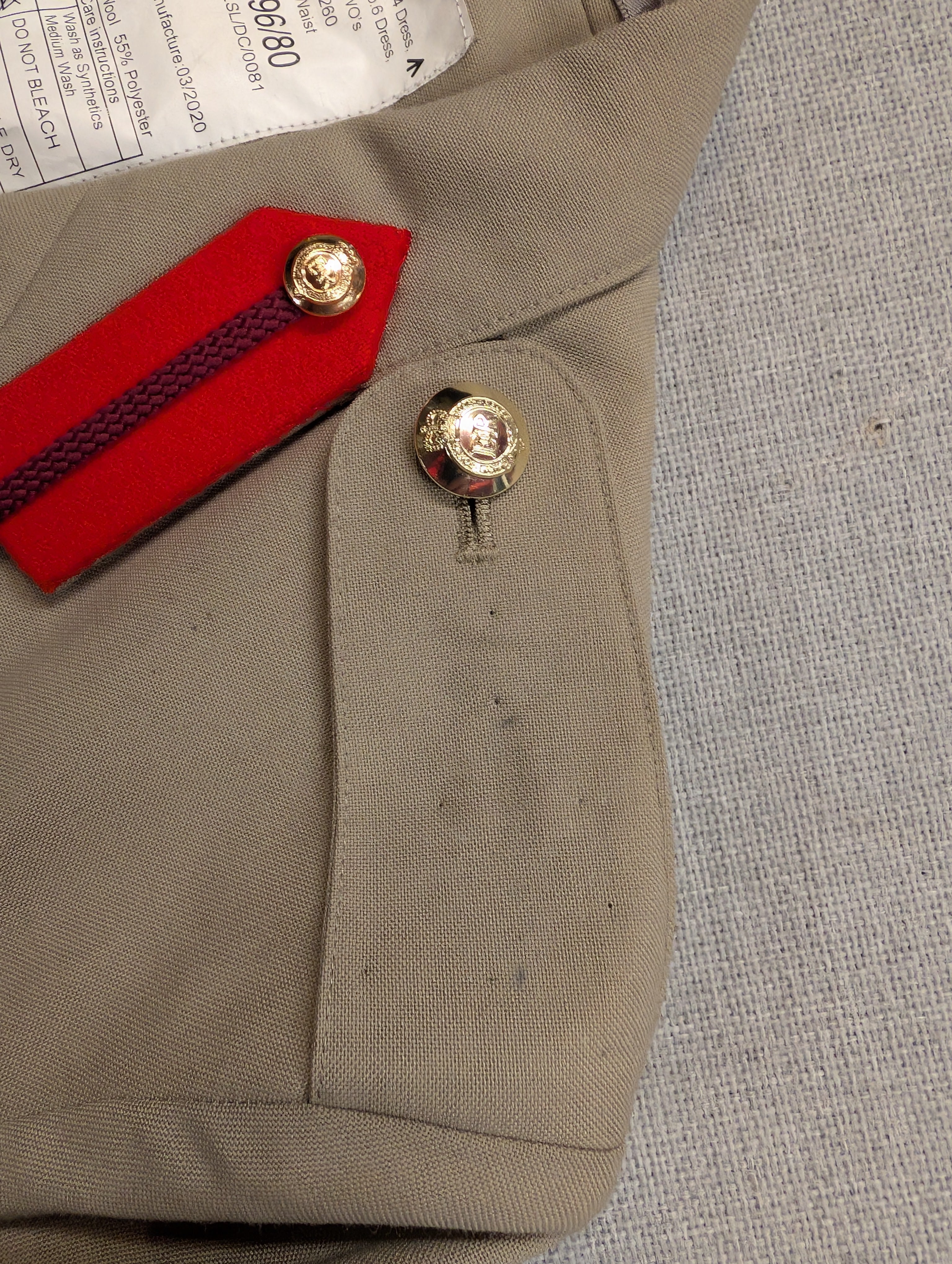170/96/80 Royal Engineers No,6 Tropical Stone Bush Uniform Jacket ( our ref G128)