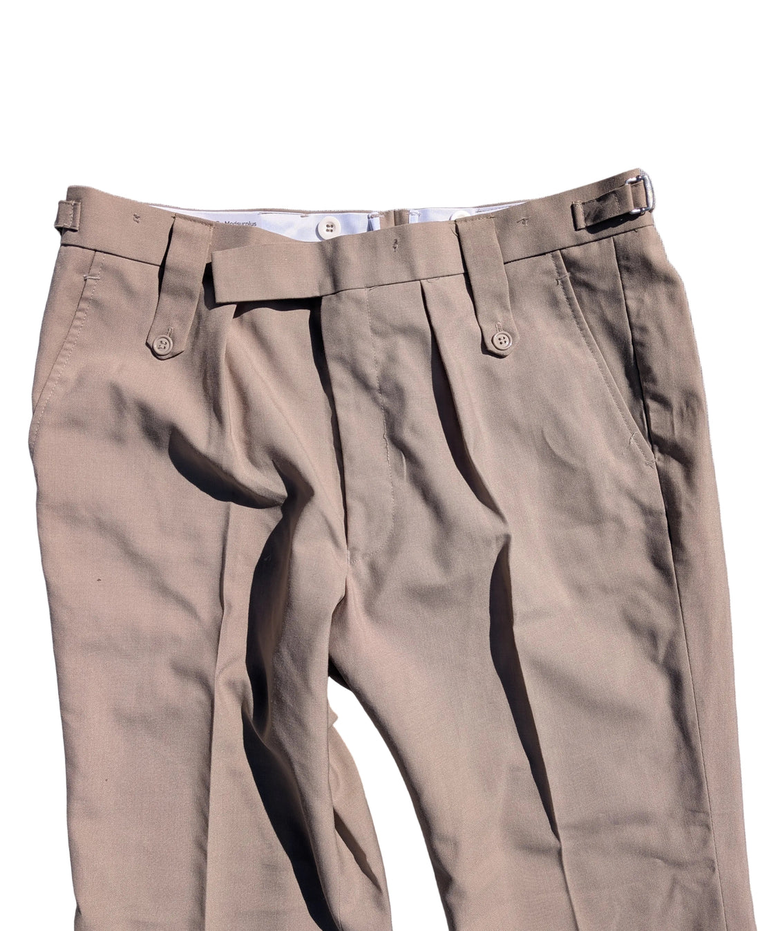 34"L Army Officers No4 & RAF No6 Tropical Stone Trousers with Button Down Stable Belt Loops ( our ref 1404 )