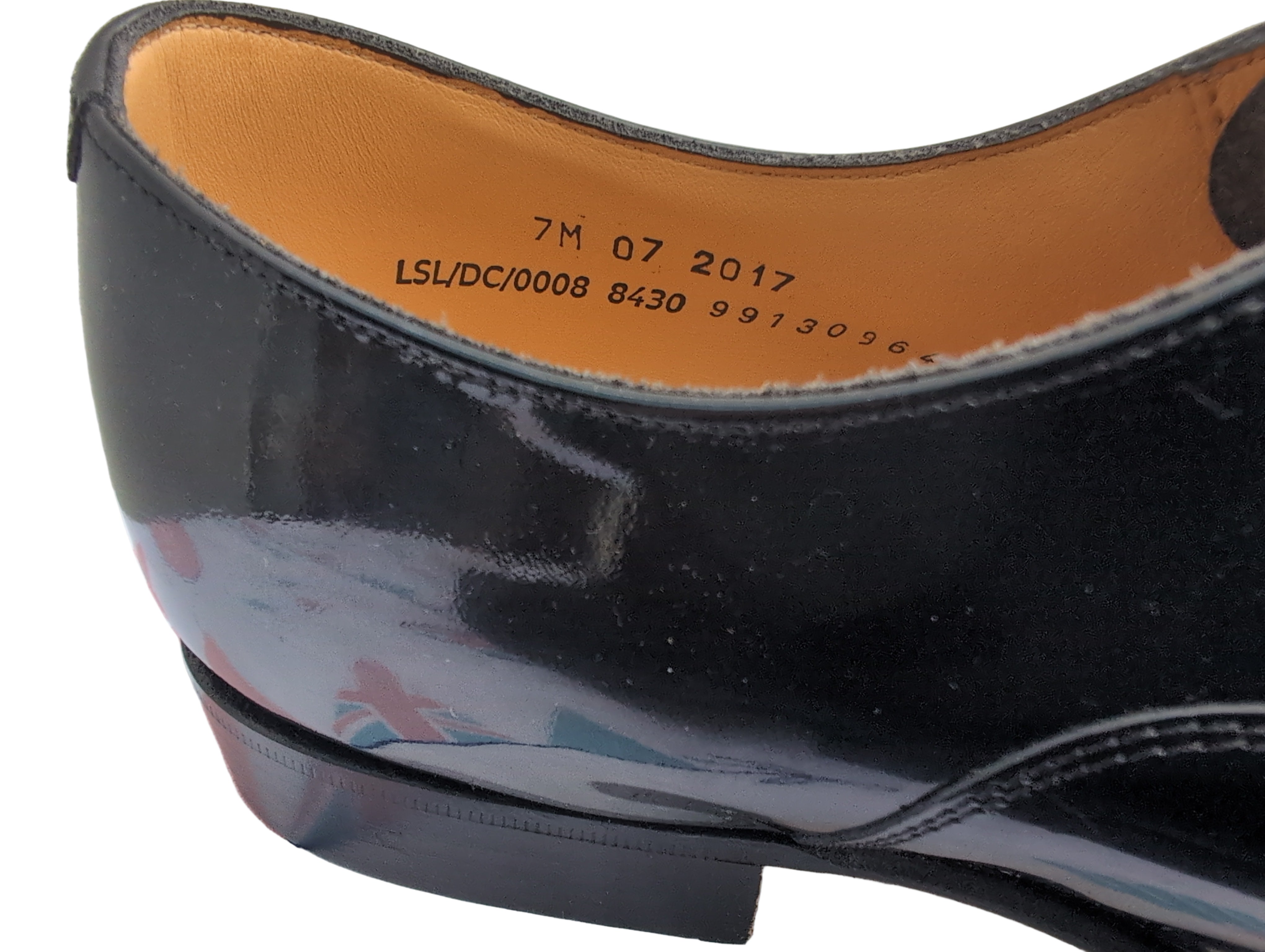 Size 7M Mess Dress Shoes Patent Leather ( G279 )