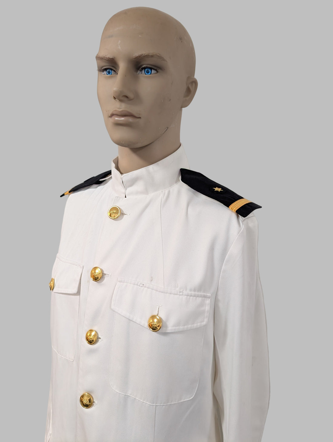 White Uniform Tunic & Trousers Idea Top Gun or Officer & a Gentleman 1980s Film related Fancy Dress outfit Ideally fit 41" chested male with 35"waist